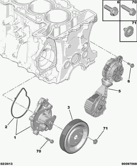 CHEVROLET (SGM) 98 015 733 80 - Ūdenssūknis ps1.lv