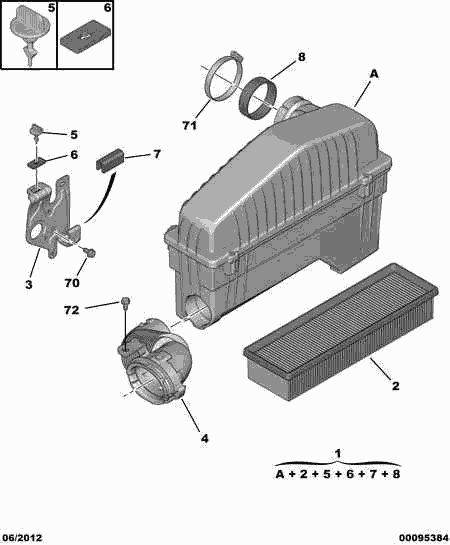 Volvo 1444 VH - AIR FILTER ps1.lv