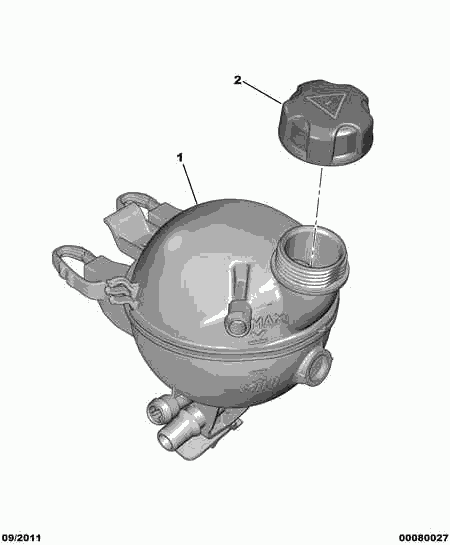 DS 98 007 772 80 - Kompensācijas tvertne, Dzesēšanas šķidrums ps1.lv