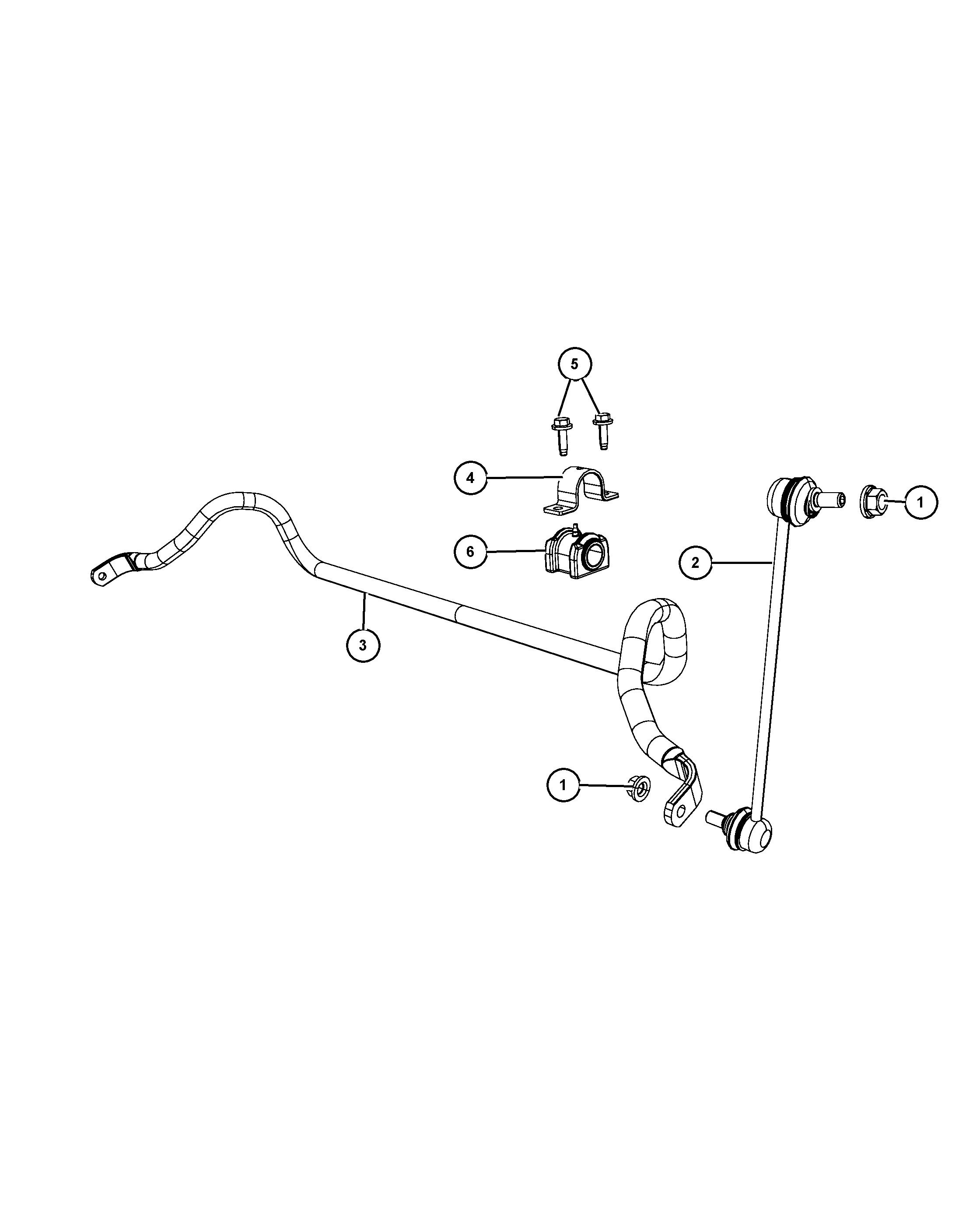 Chrysler 5174 185AC - Stiepnis / Atsaite, Stabilizators ps1.lv