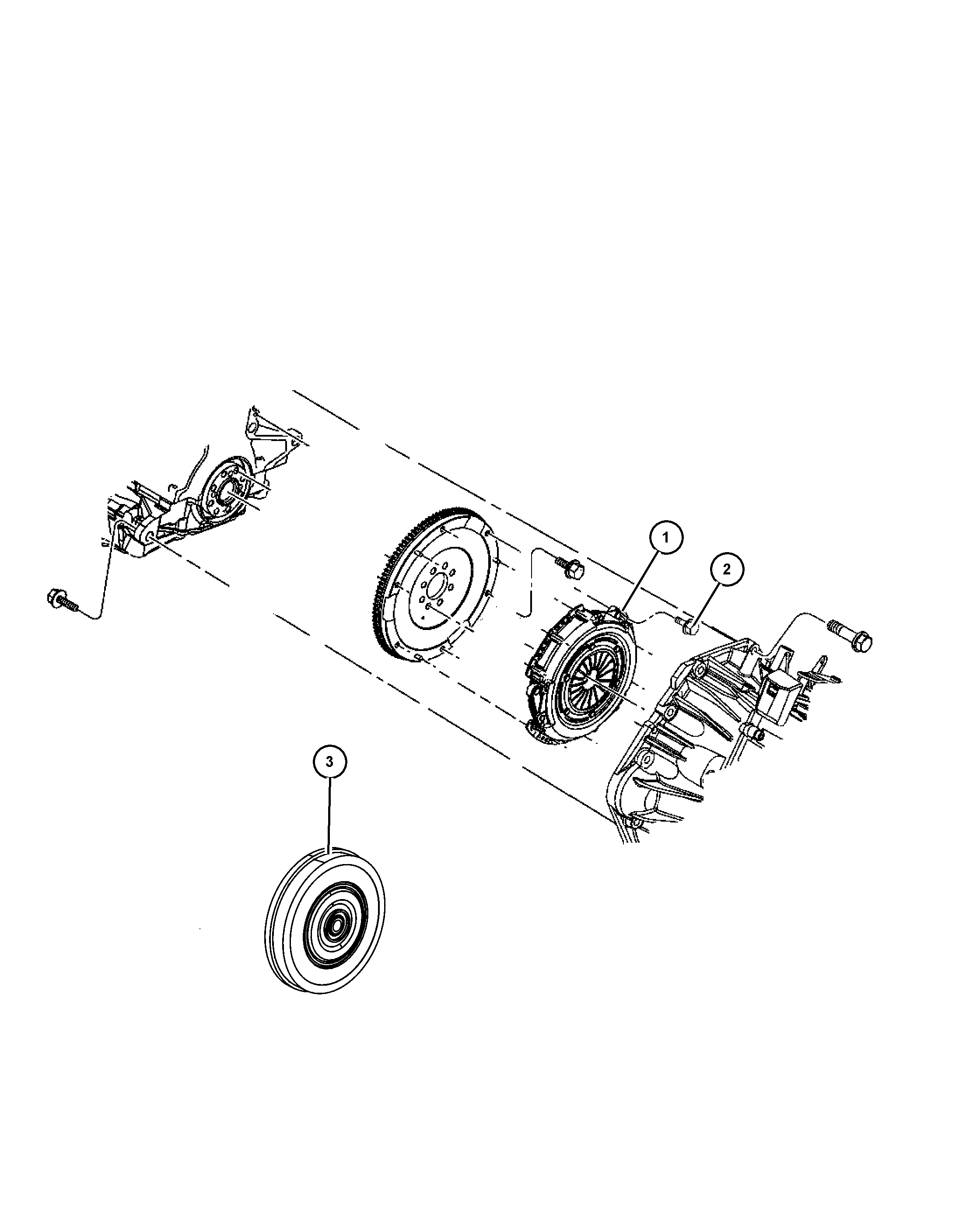 Chrysler 5062 025AD - CLUTCH MODULAR  FOR EBA ENGINE ONLY ps1.lv