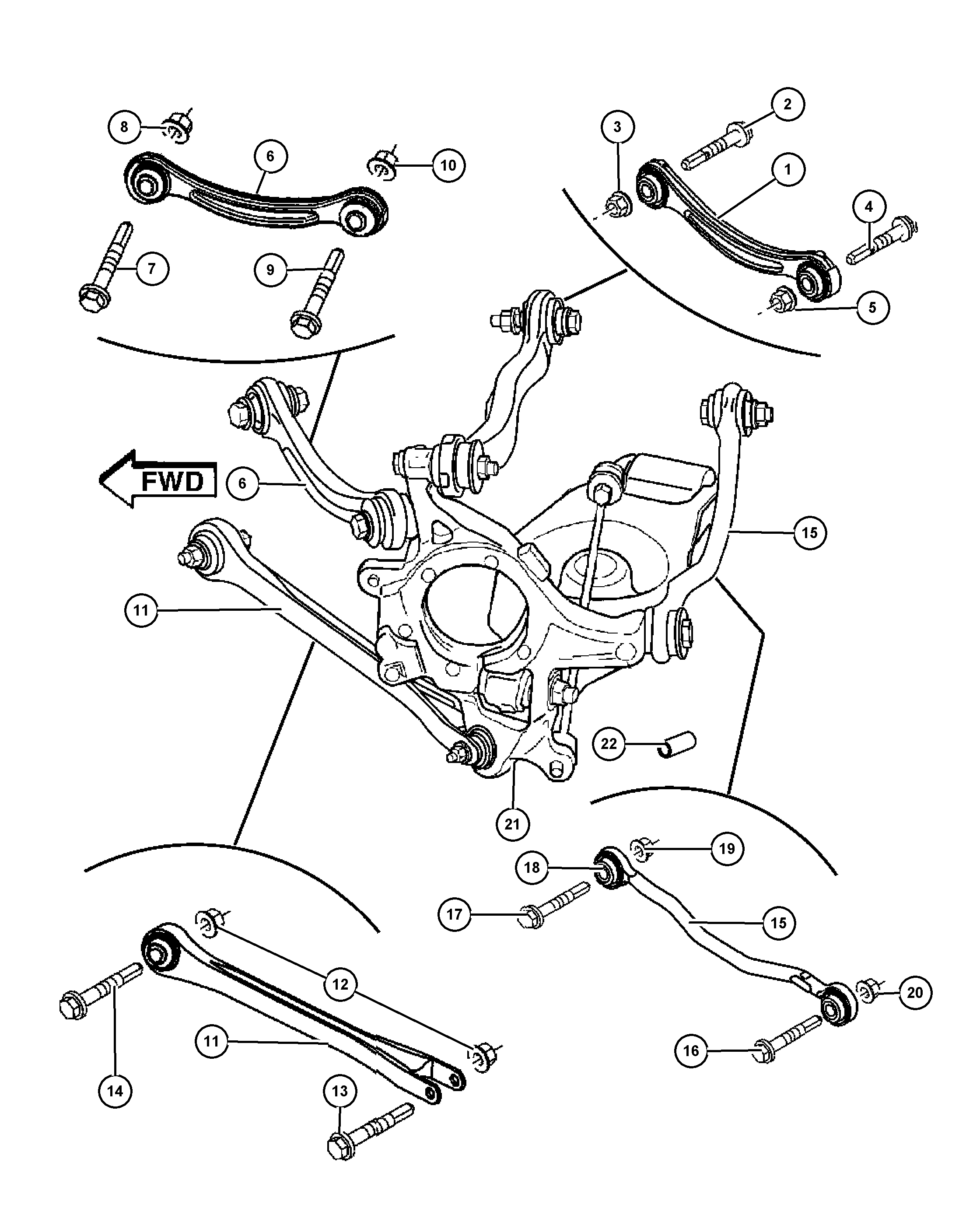 Chrysler 68051 638AB - Stiepnis / Atsaite, Stabilizators ps1.lv