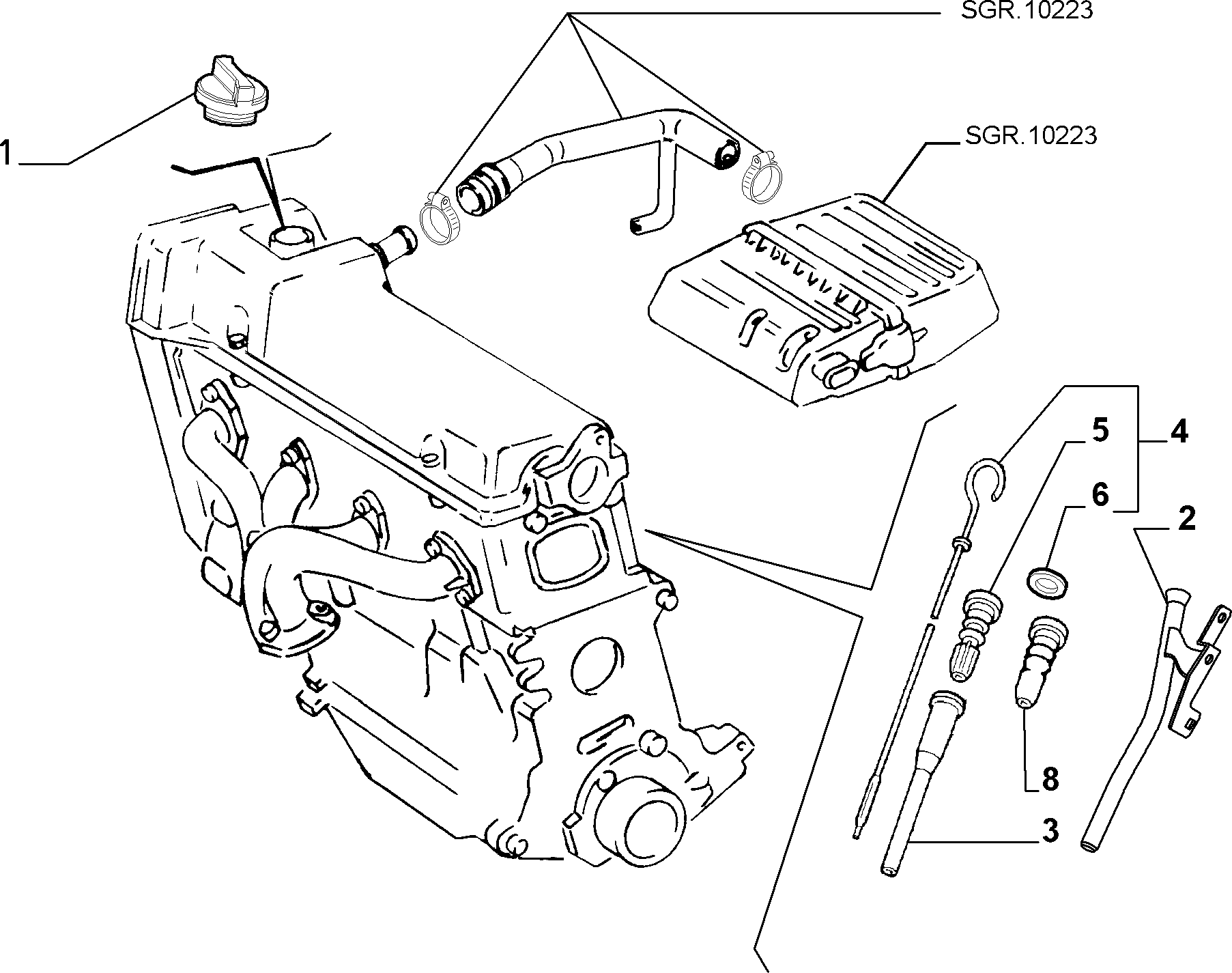 Alfa Romeo 71740676 - Vāciņš, Eļļas ieliešanas kakliņš ps1.lv