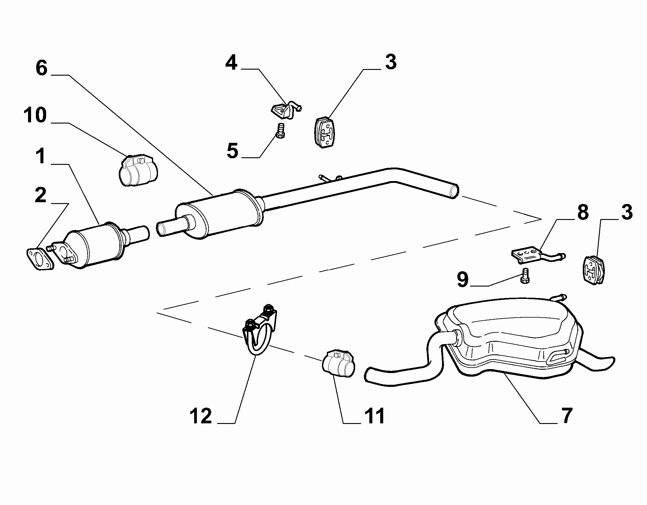 FIAT 46756612 - Savienojošie elementi, Izplūdes gāzu sistēma ps1.lv