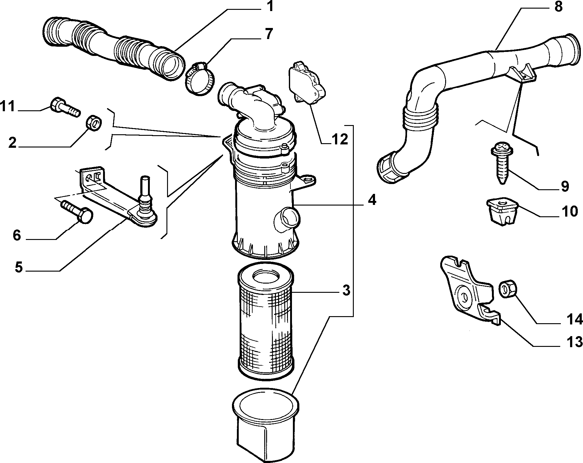 Lancia 46552772 - Gaisa filtrs ps1.lv