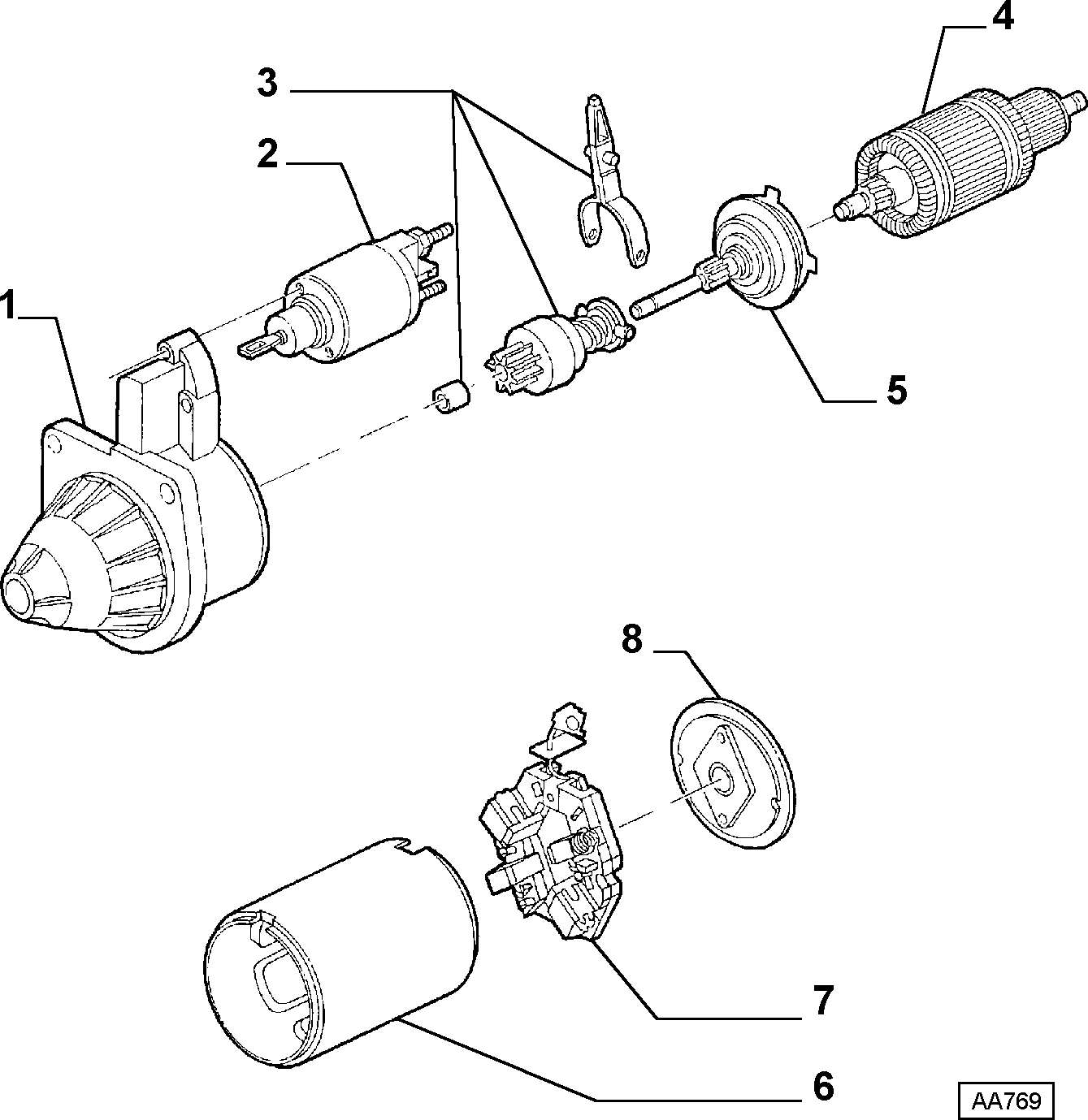 Alfa Romeo 9948378 - Zobrats, Starteris ps1.lv