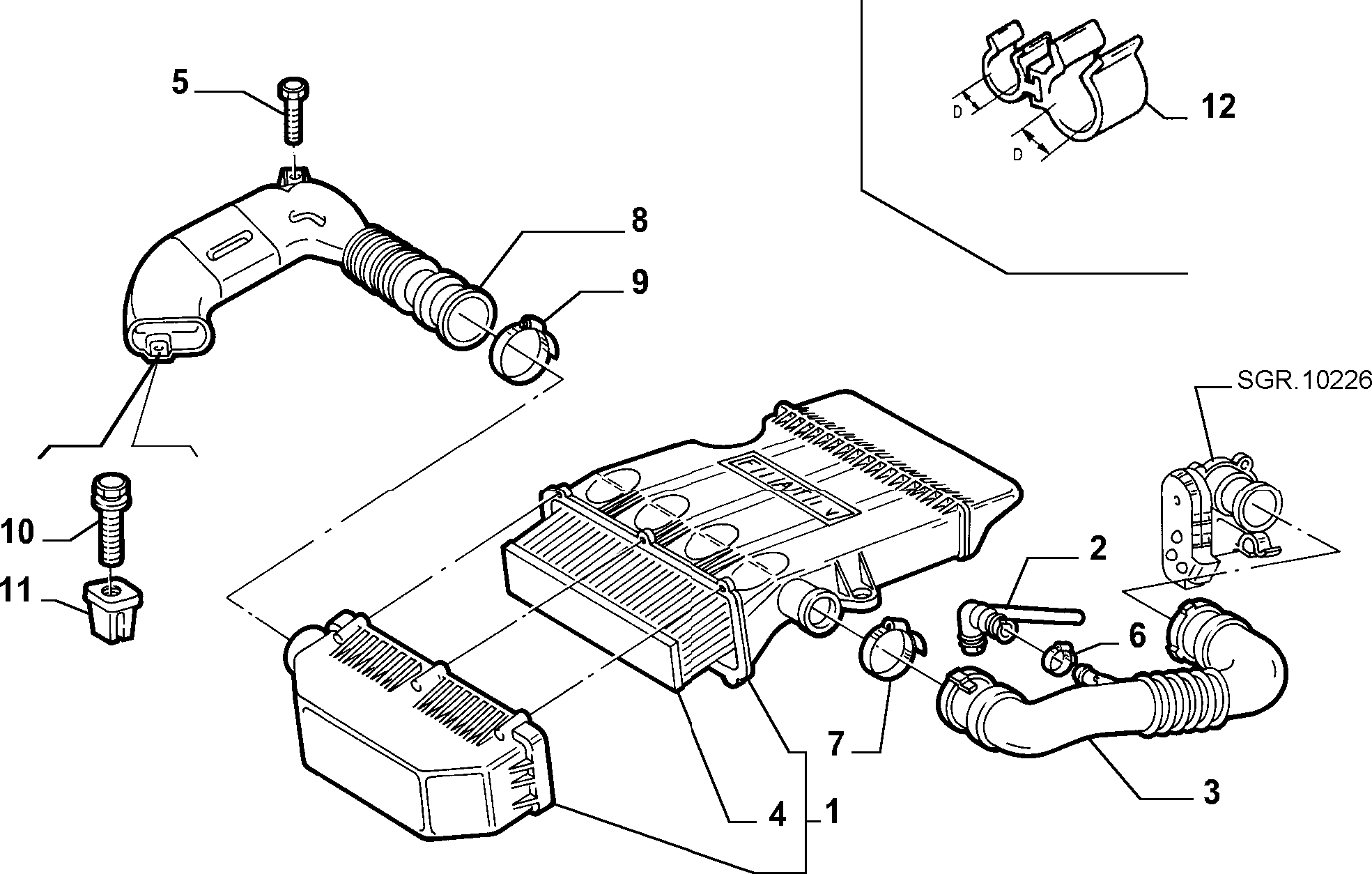 Lancia 46552777 - Gaisa filtrs ps1.lv