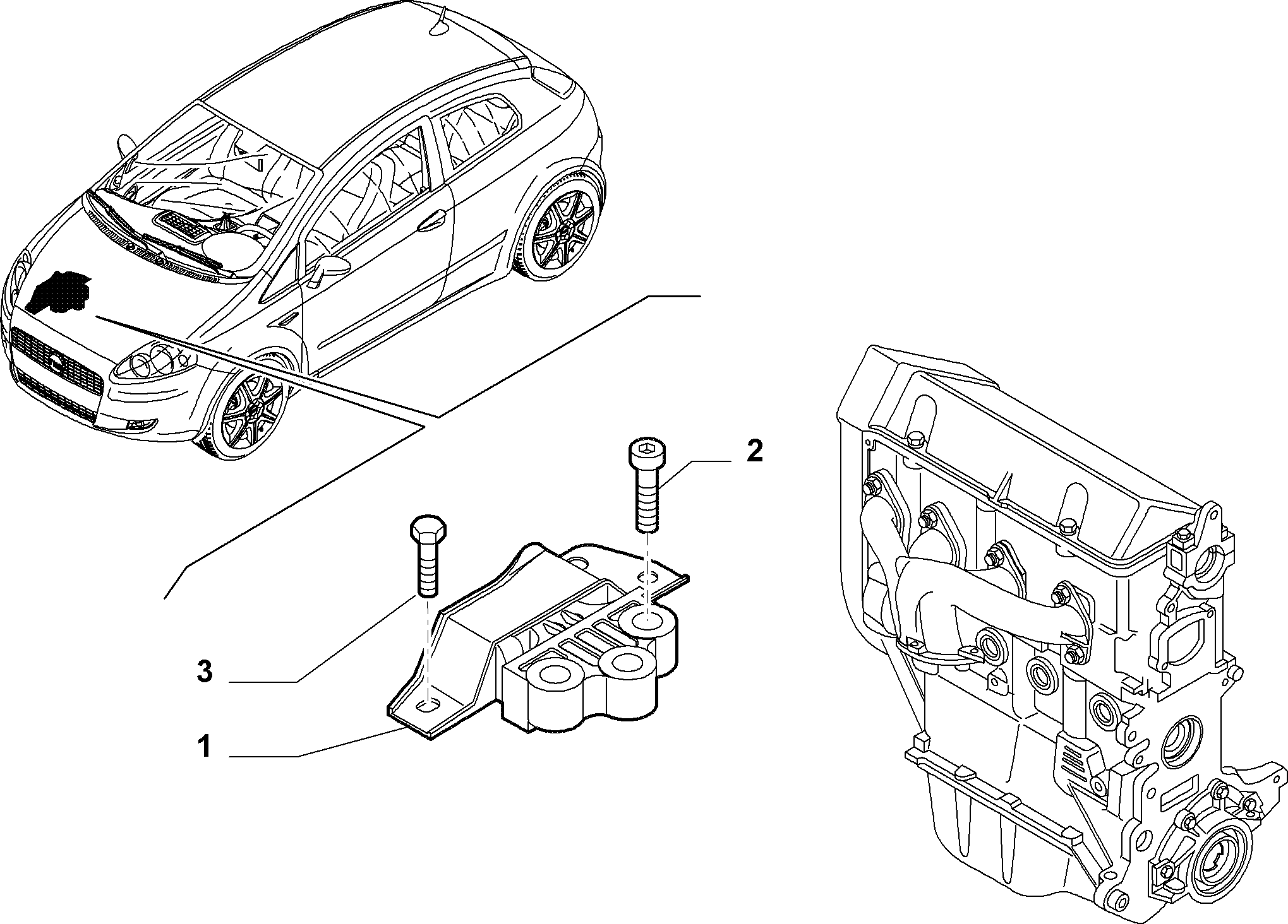 FIAT 51816525 - Piekare, Dzinējs ps1.lv