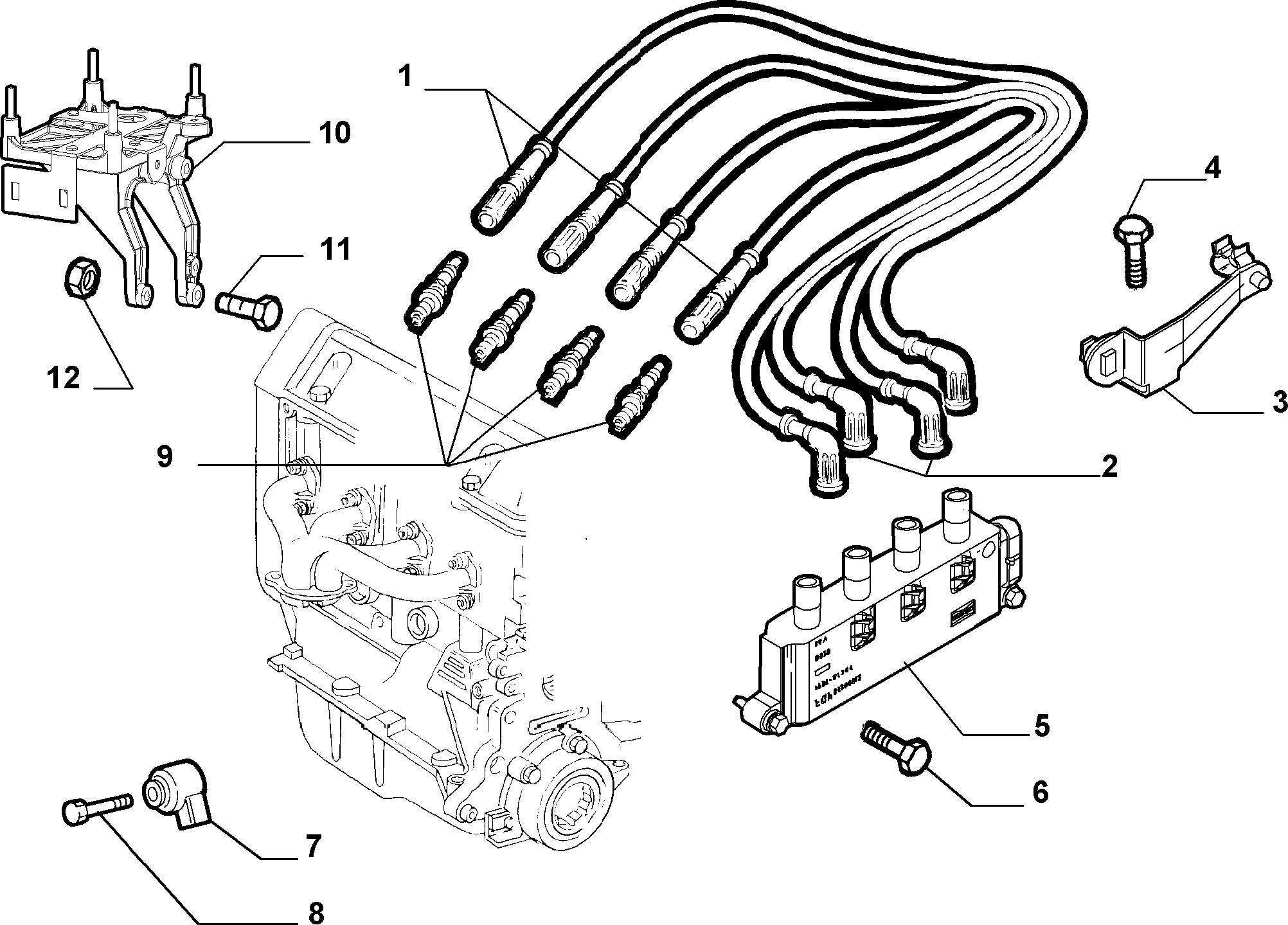 IVECO 55190788 - IGNITION PLUG NGK ps1.lv