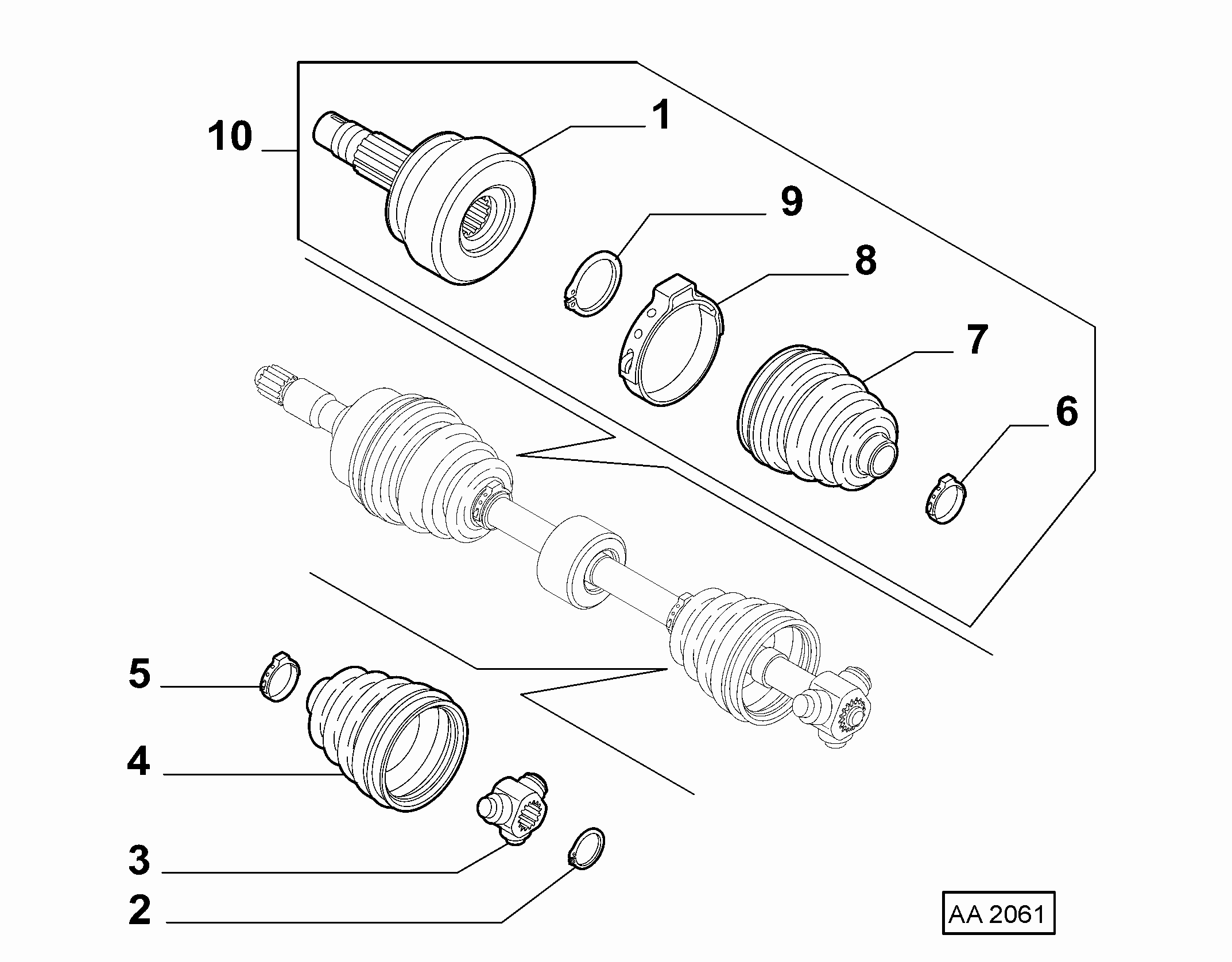 Alfa Romeo 46308338 - Putekļusargs, Piedziņas vārpsta ps1.lv