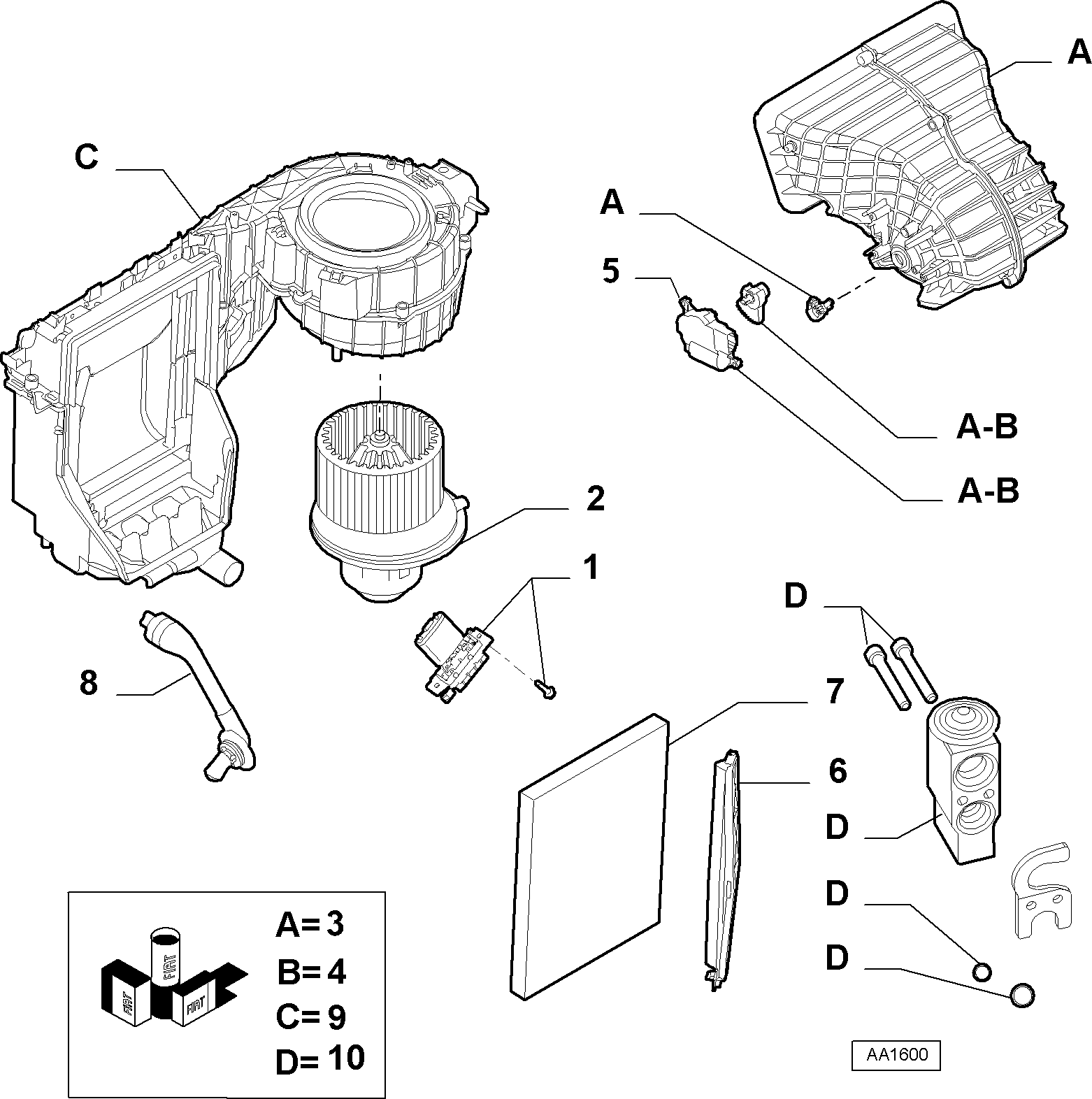 Alfa Romeo 55702406 - Izplešanās vārsts, Gaisa kond. sistēma ps1.lv