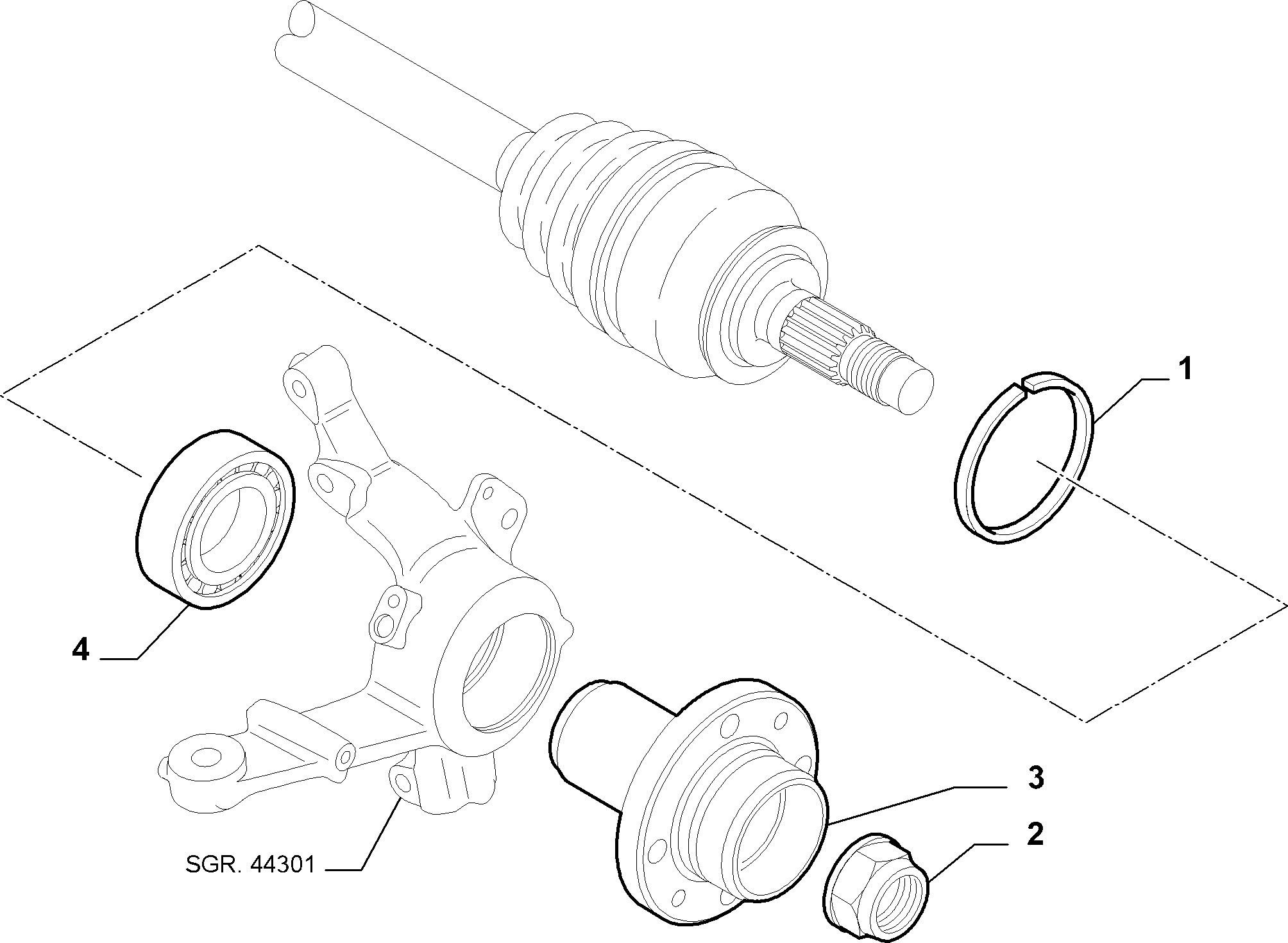 General Motors 71745046 - Riteņa rumbas gultņa komplekts ps1.lv