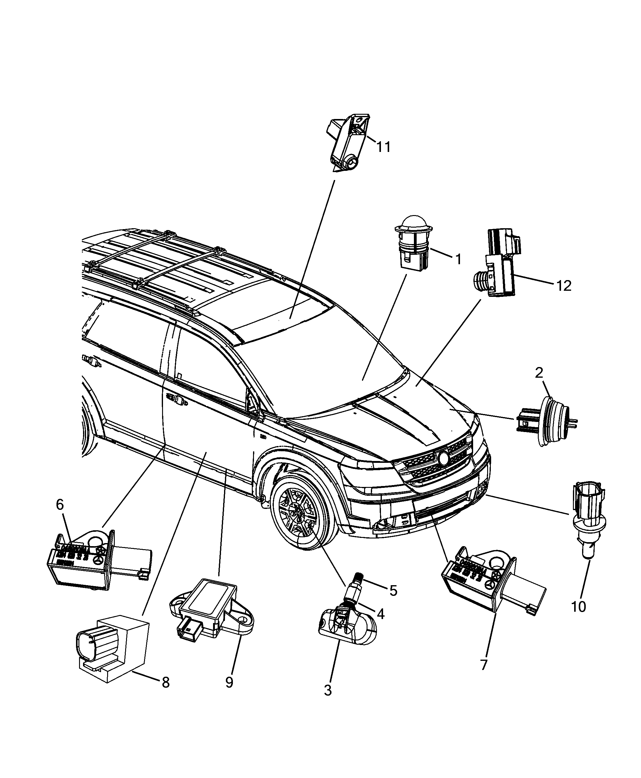 Alfa Romeo K05149264AB - Devējs, Ieplūstošā gaisa temperatūra ps1.lv