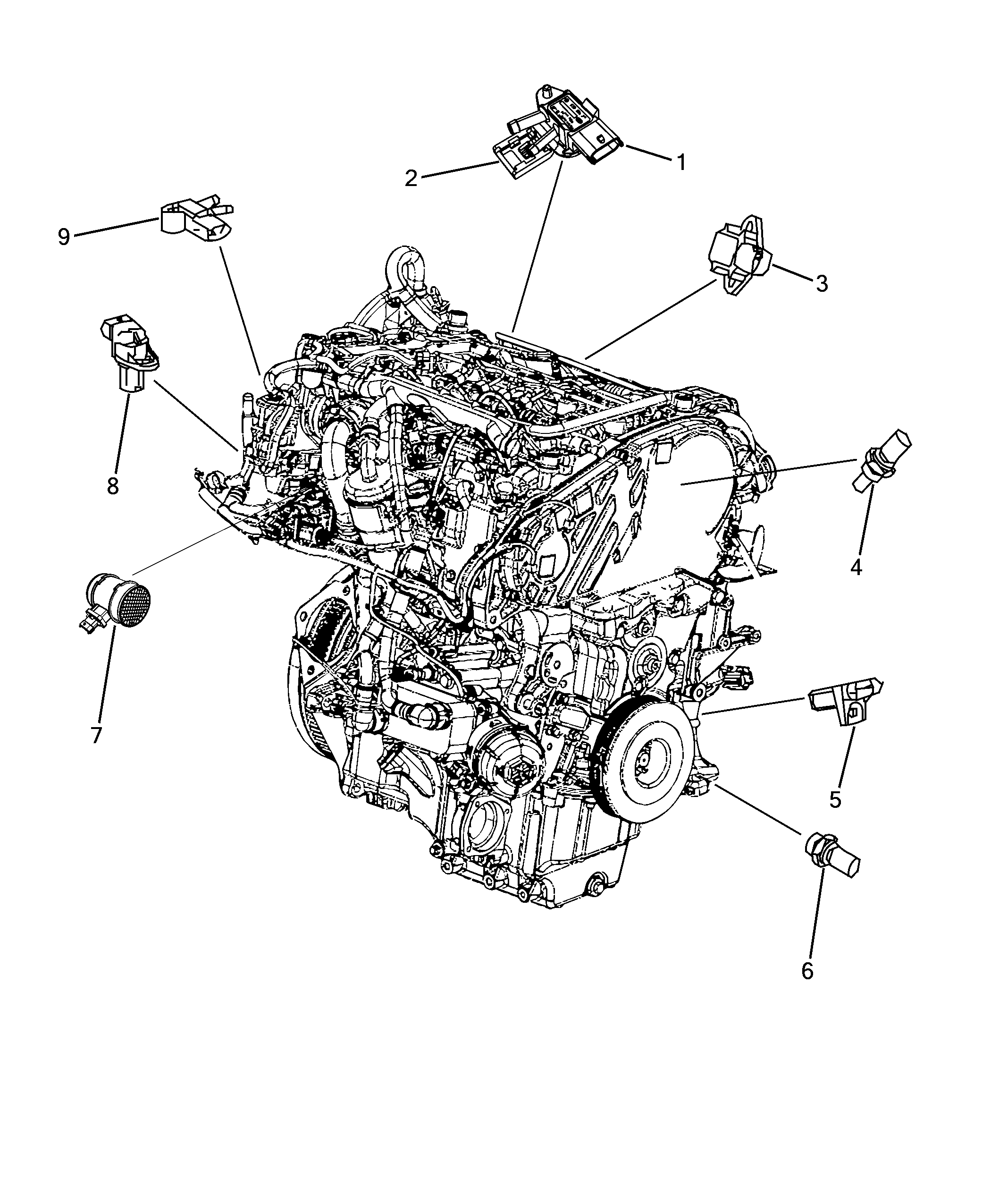 Abarth K04627187AA - Devējs, Izplūdes gāzu spiediens ps1.lv