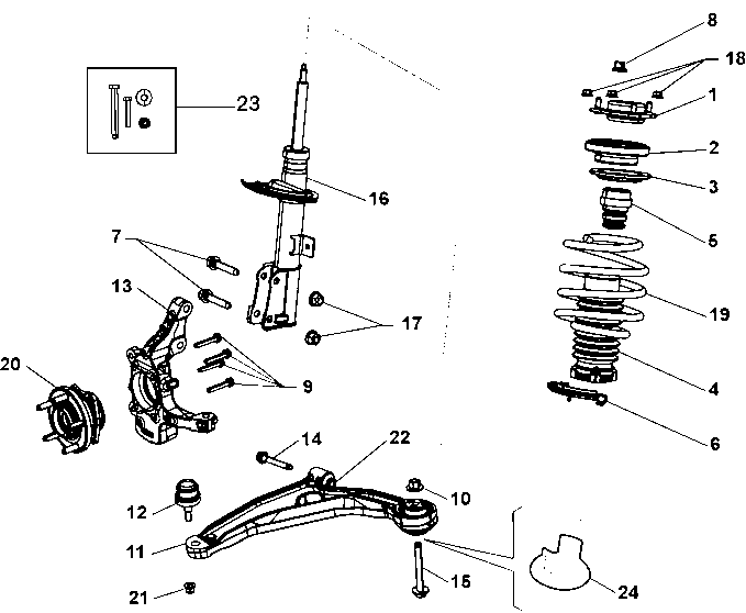 FIAT K05168160AB - Piekare, Šķērssvira ps1.lv