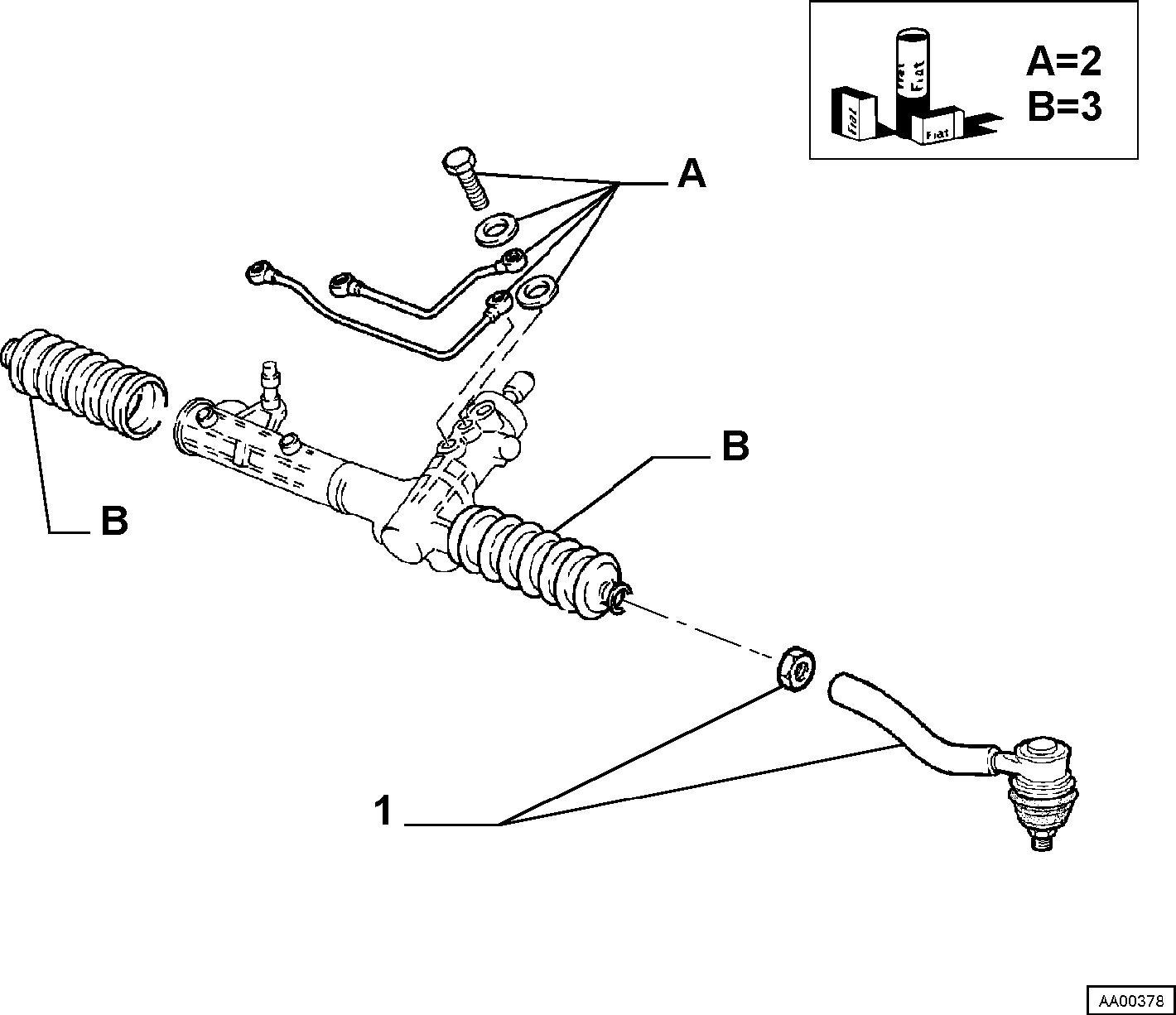 ALFA 99 474 37 - Stūres šķērsstiepņa uzgalis ps1.lv