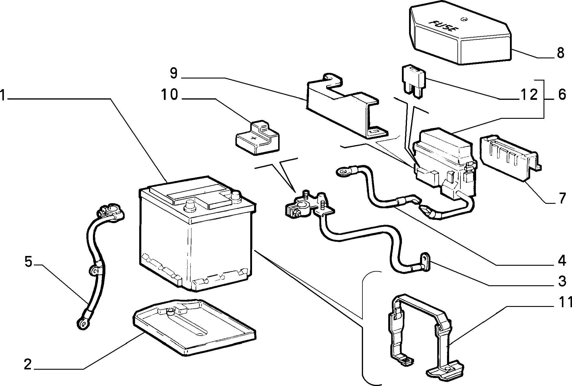 Lancia 71751130 - BATTERY 40 AH 200A ps1.lv