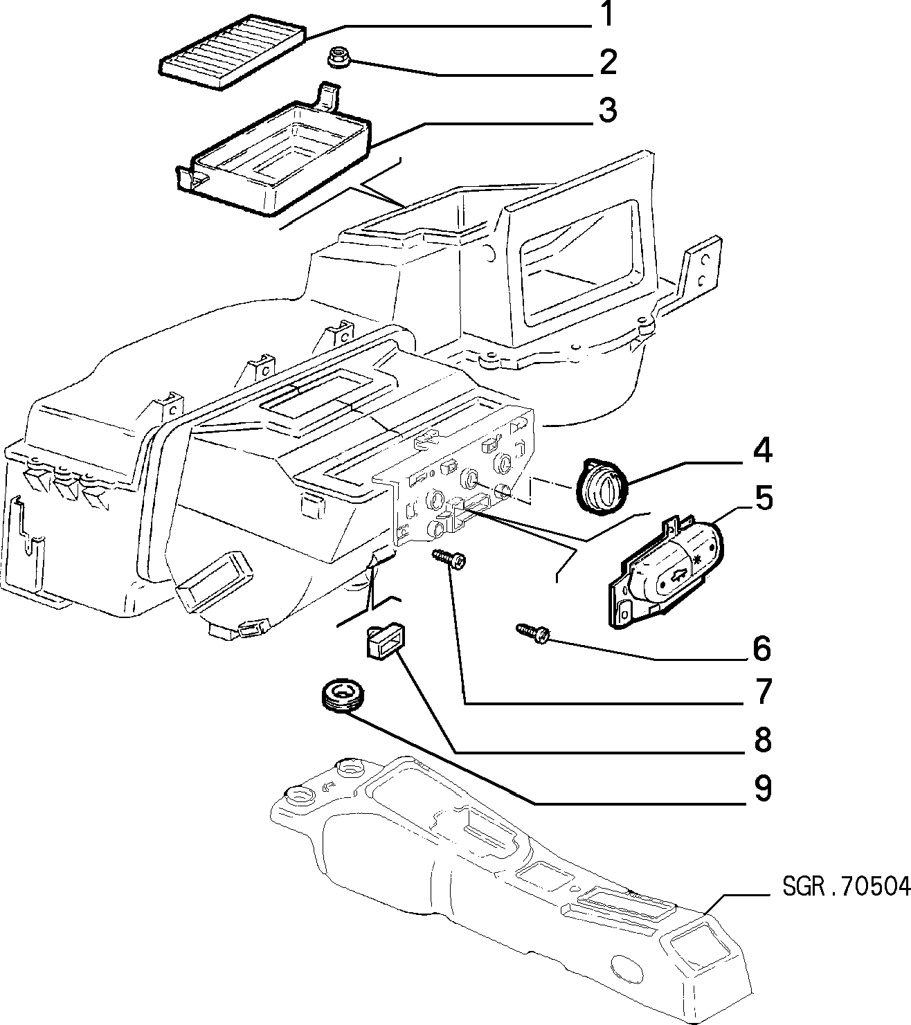 Lancia 46442421 - Filtrs, Salona telpas gaiss ps1.lv