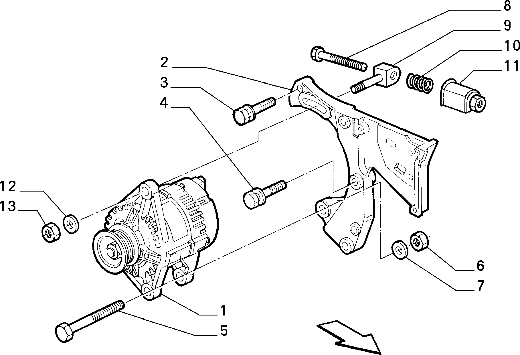 Lancia 46430526 - Ģenerators ps1.lv