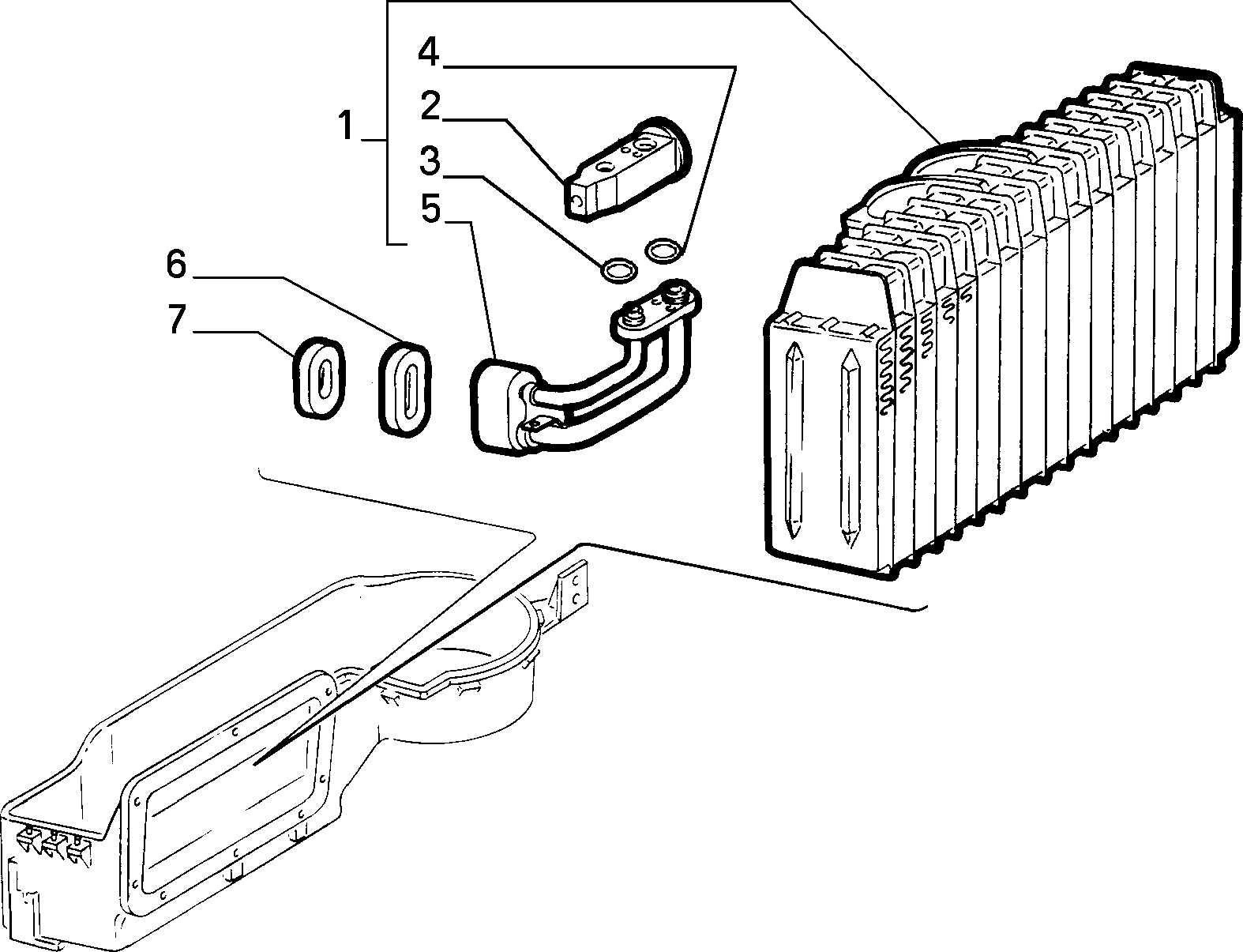 FIAT 46721961 - Iztvaikotājs, Gaisa kondicionēšanas sistēma ps1.lv