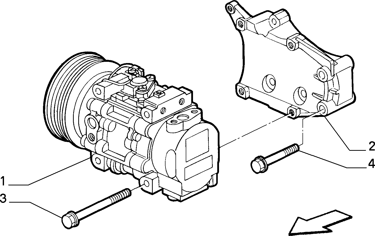 FIAT 46438366 - Kompresors, Gaisa kond. sistēma ps1.lv