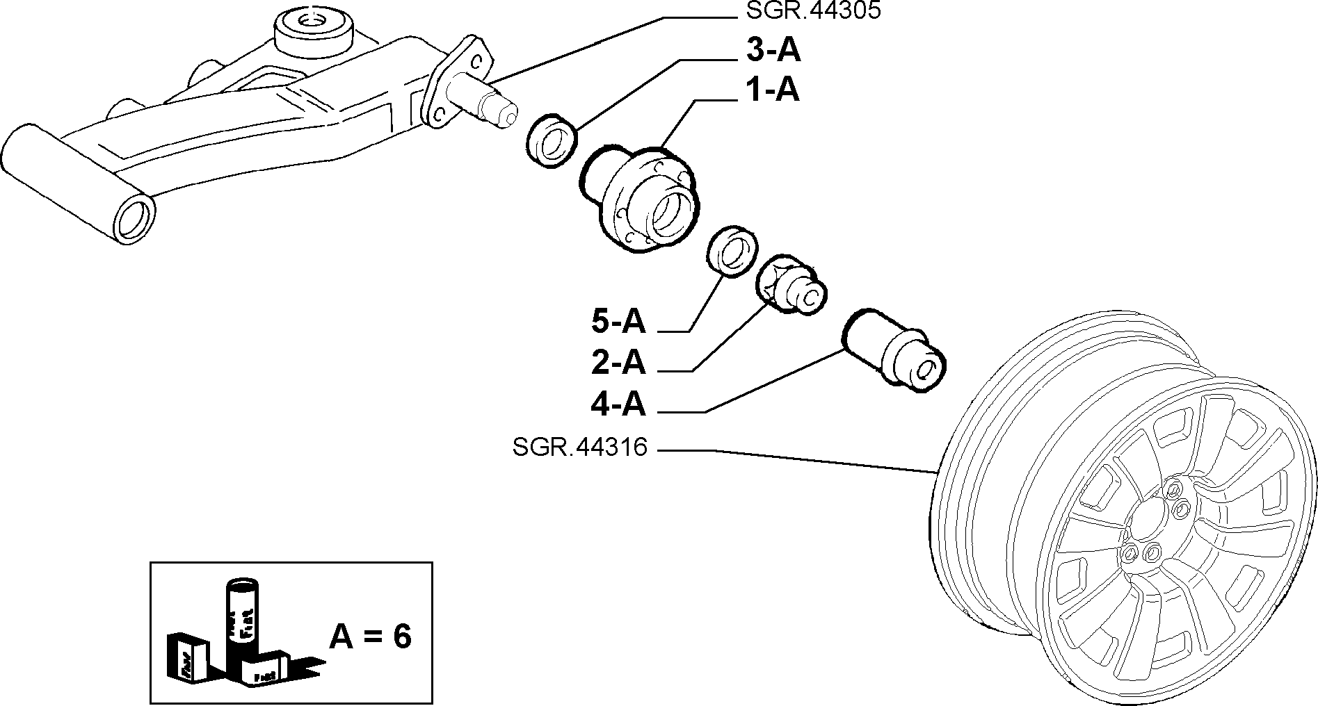 Alfa Romeo 71737612 - Riteņa rumbas gultņa komplekts ps1.lv