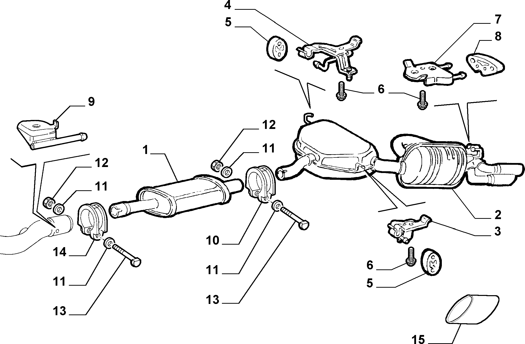 FIAT 77 40 653 - Bukse, Stabilizators ps1.lv