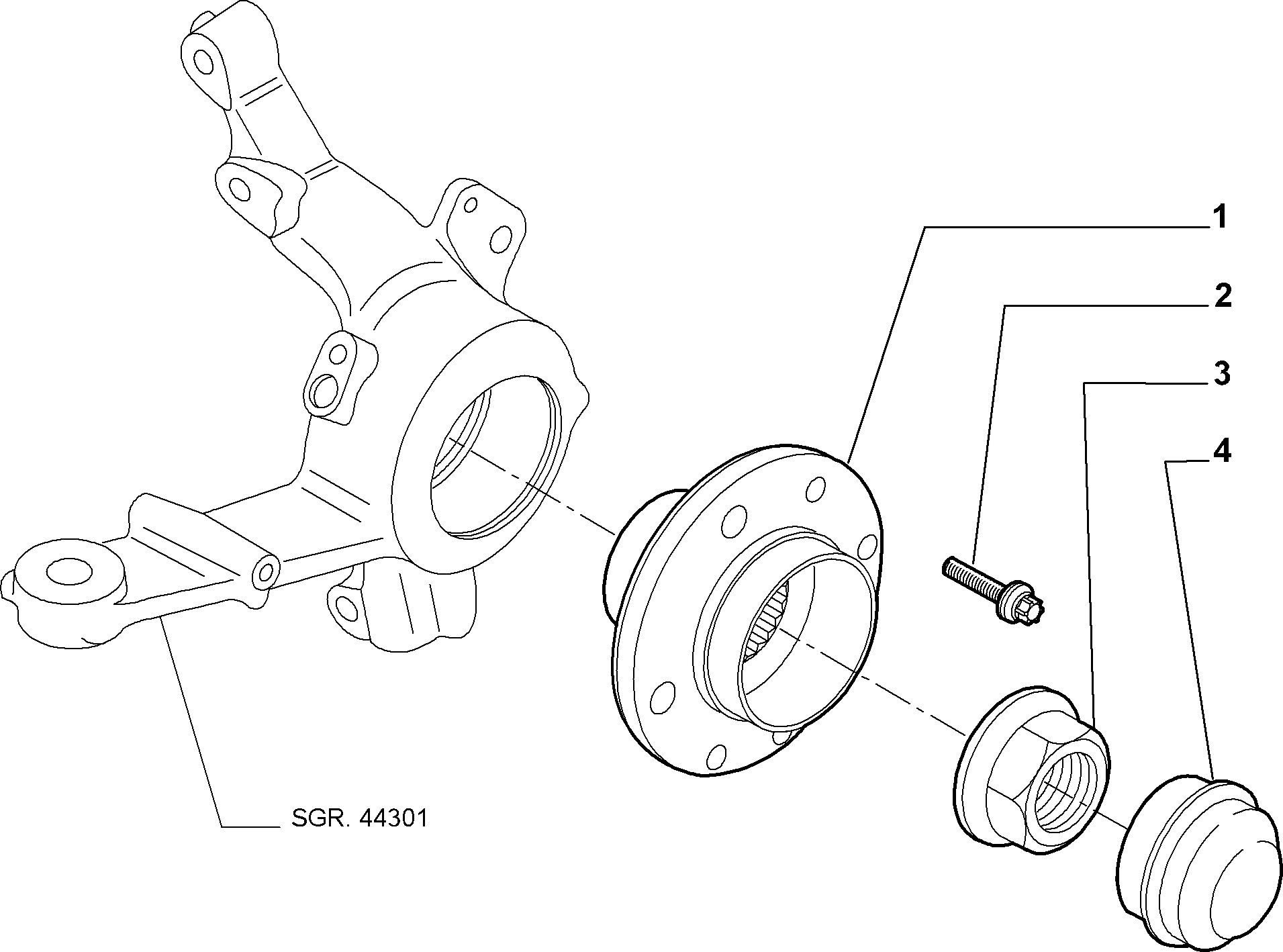 Alfa Romeo 51704628 - Riteņa rumbas gultņa komplekts ps1.lv