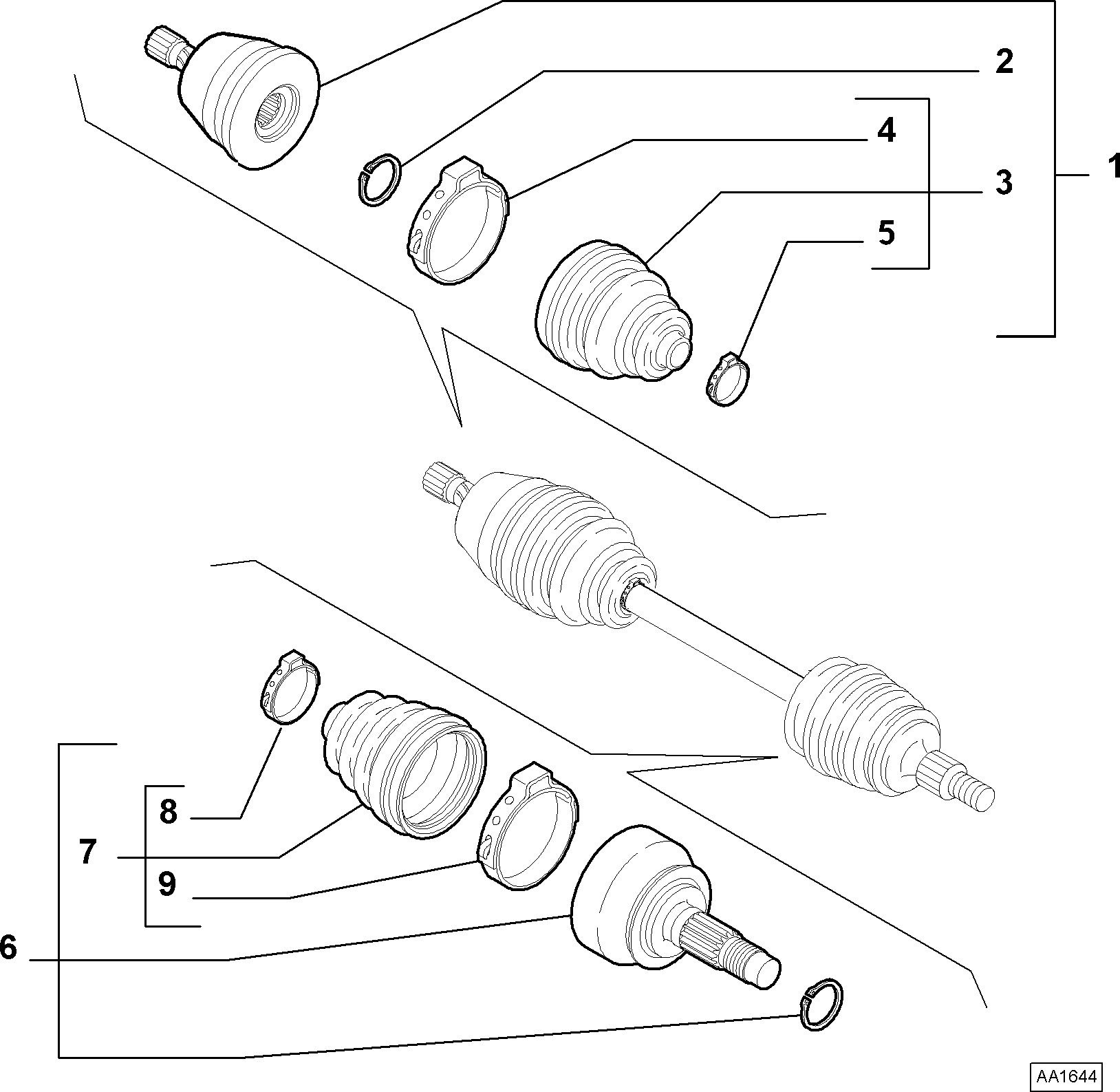 Opel 71740558 - Putekļusargs, Piedziņas vārpsta ps1.lv