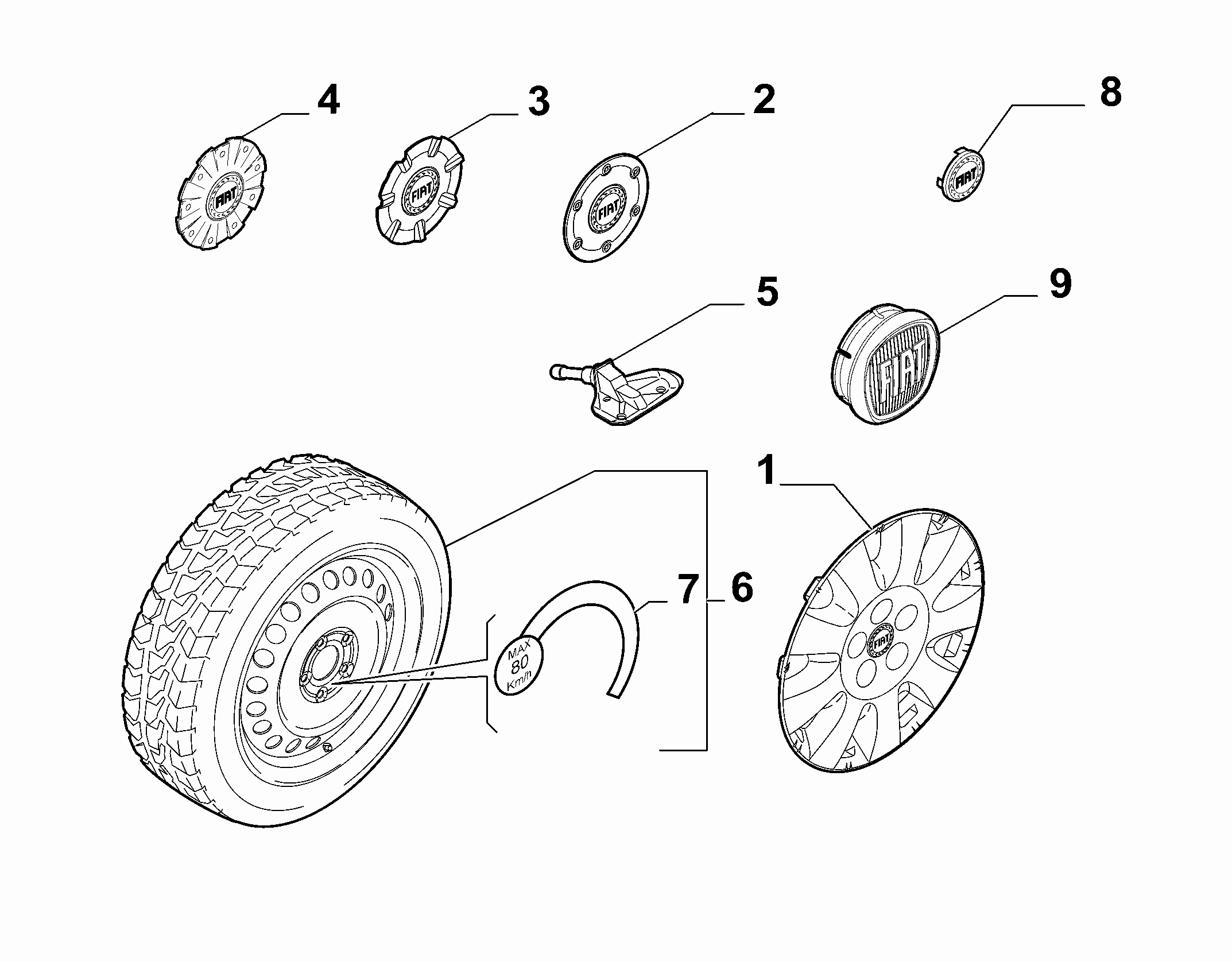 Opel 51839114 - Riteņu grieš. ātruma devējs, Riepu spiediena kontroles sist. ps1.lv