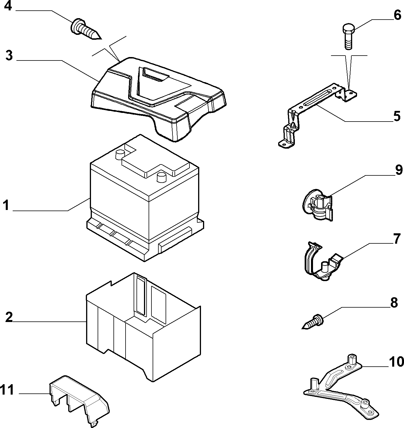 FIAT 71751146 - Startera akumulatoru baterija ps1.lv