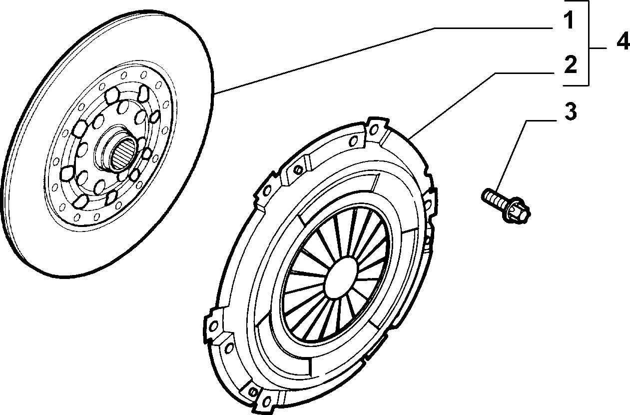 FIAT 71747677 - Sajūga komplekts ps1.lv