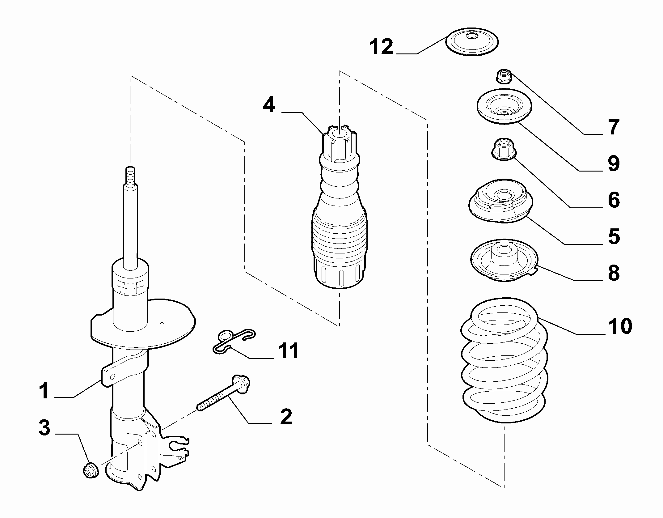 FIAT 51827031 - Gājiena ierobežotājs, Atsperojums ps1.lv