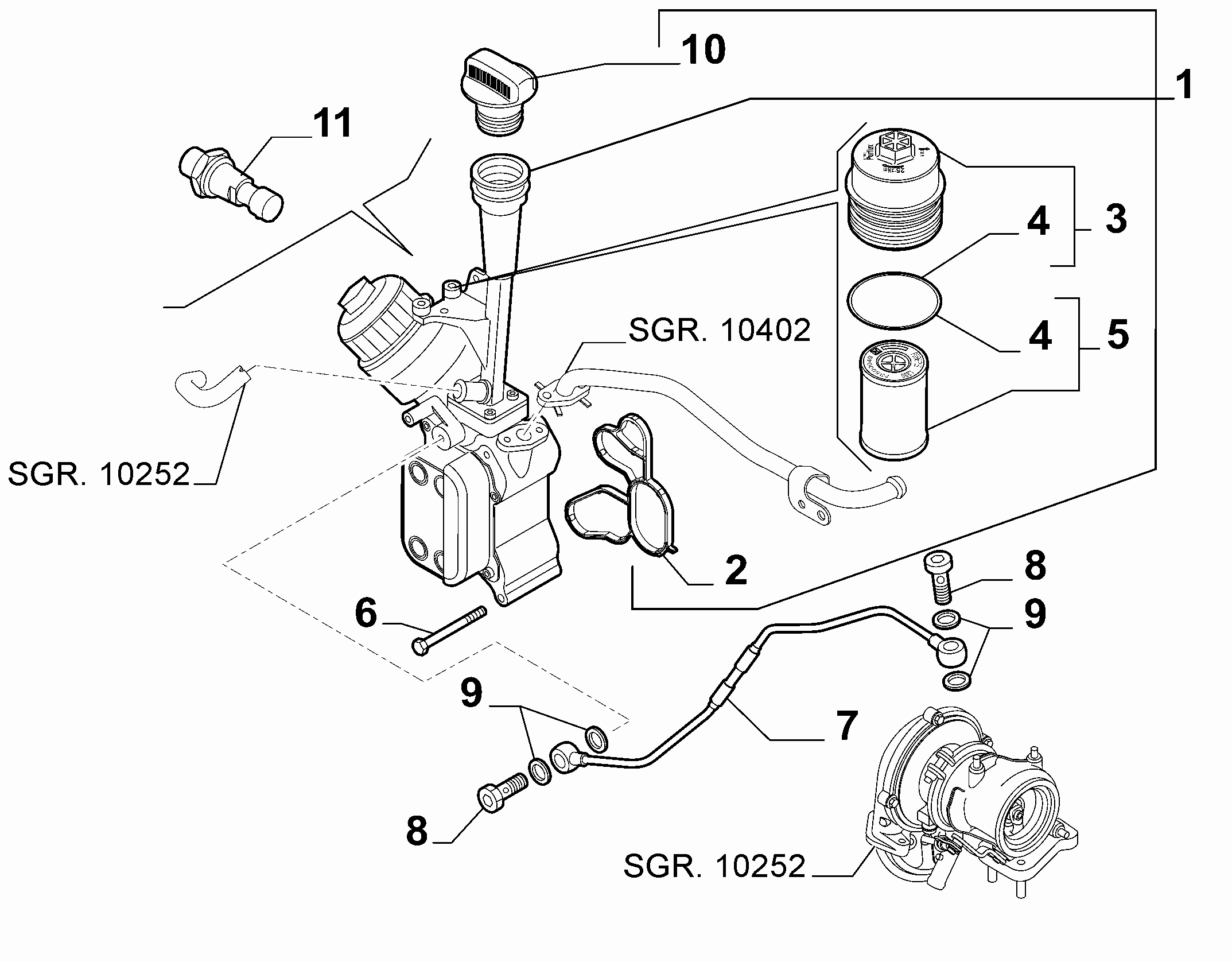 Chrysler 71751114 - Eļļas filtrs ps1.lv