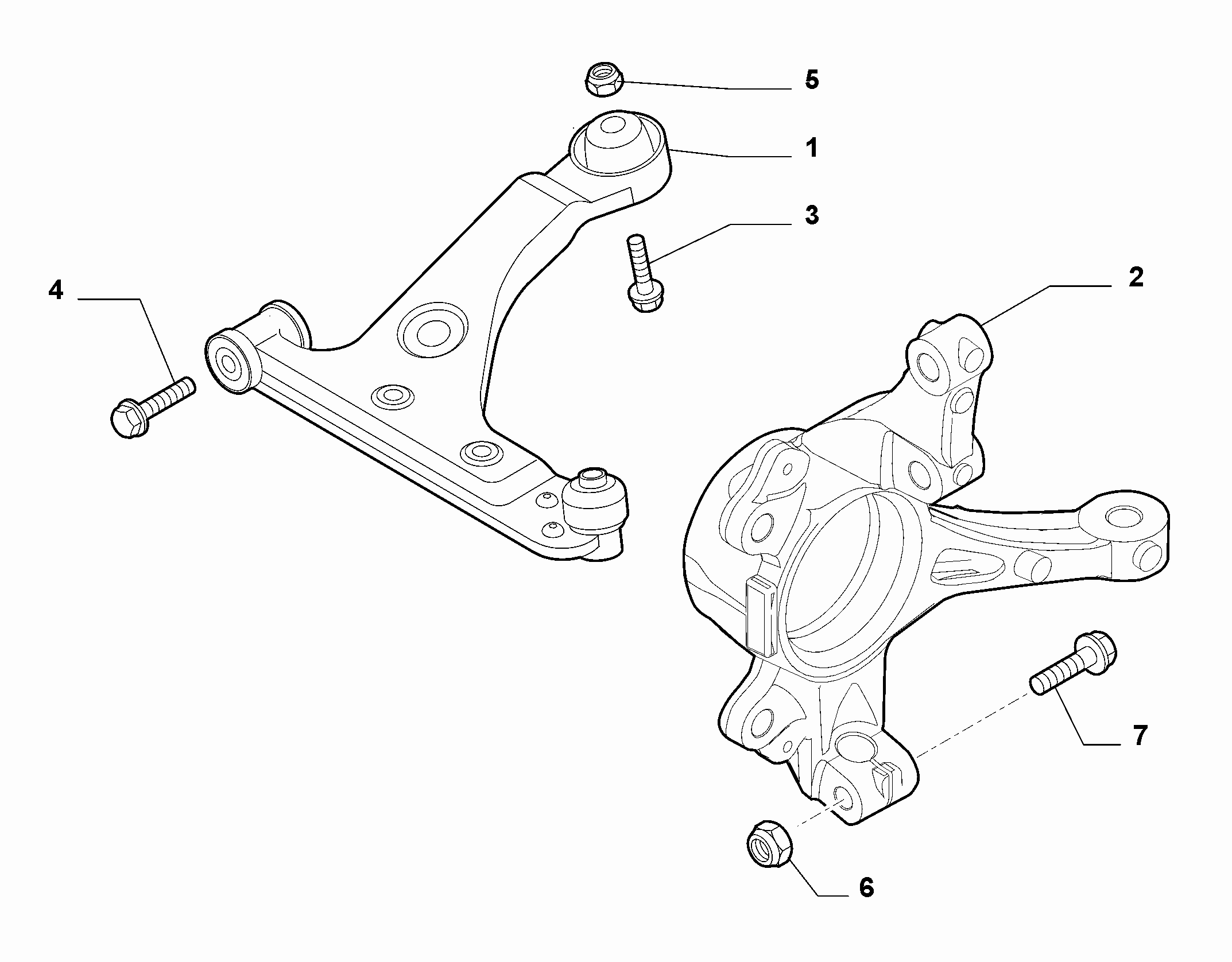 ALFA 51895366 - SWINGING ARM RH ps1.lv