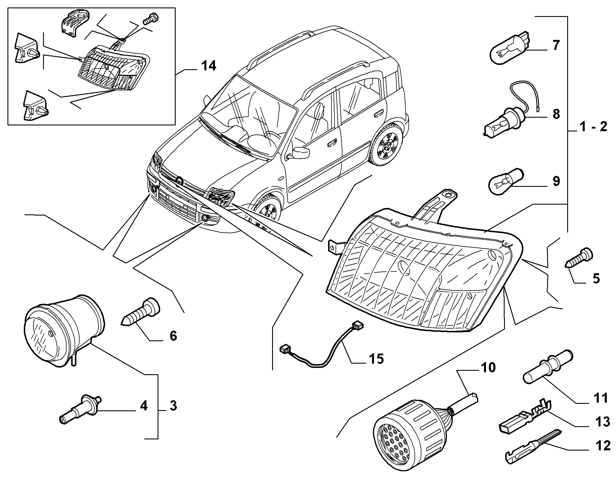 FIAT 51782979 - Miglas lukturis ps1.lv