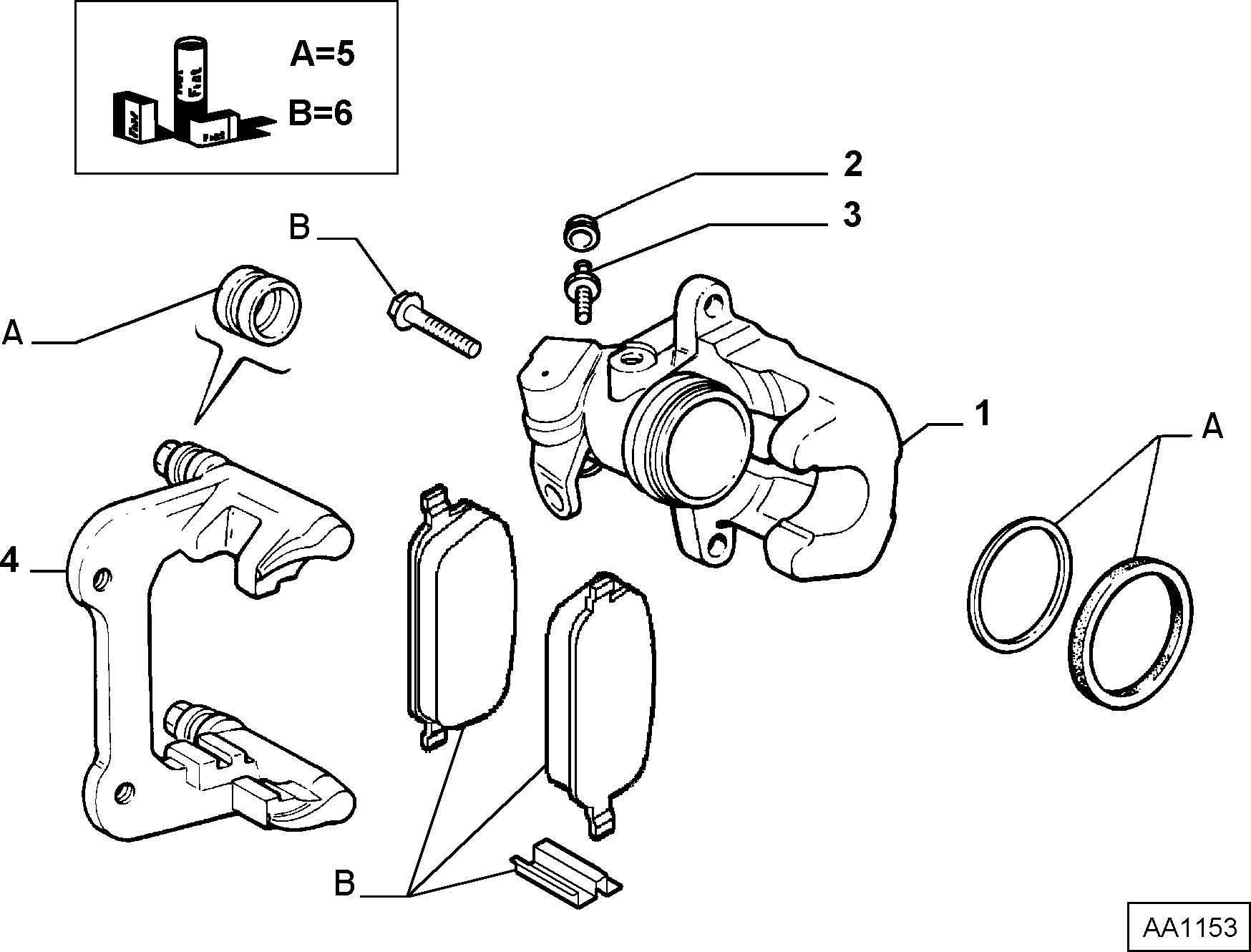 Alfarome/Fiat/Lanci 77365748 - Remkomplekts, Bremžu suports ps1.lv