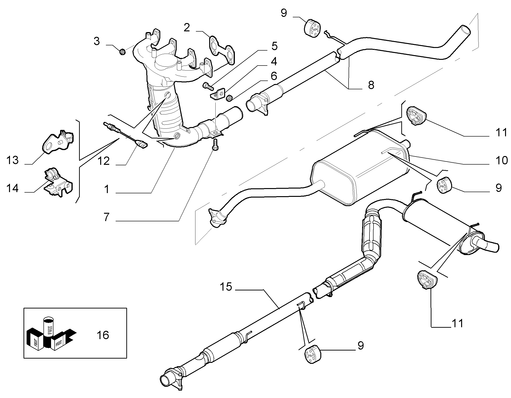 FIAT 46546376 - Bukse, Stabilizators ps1.lv