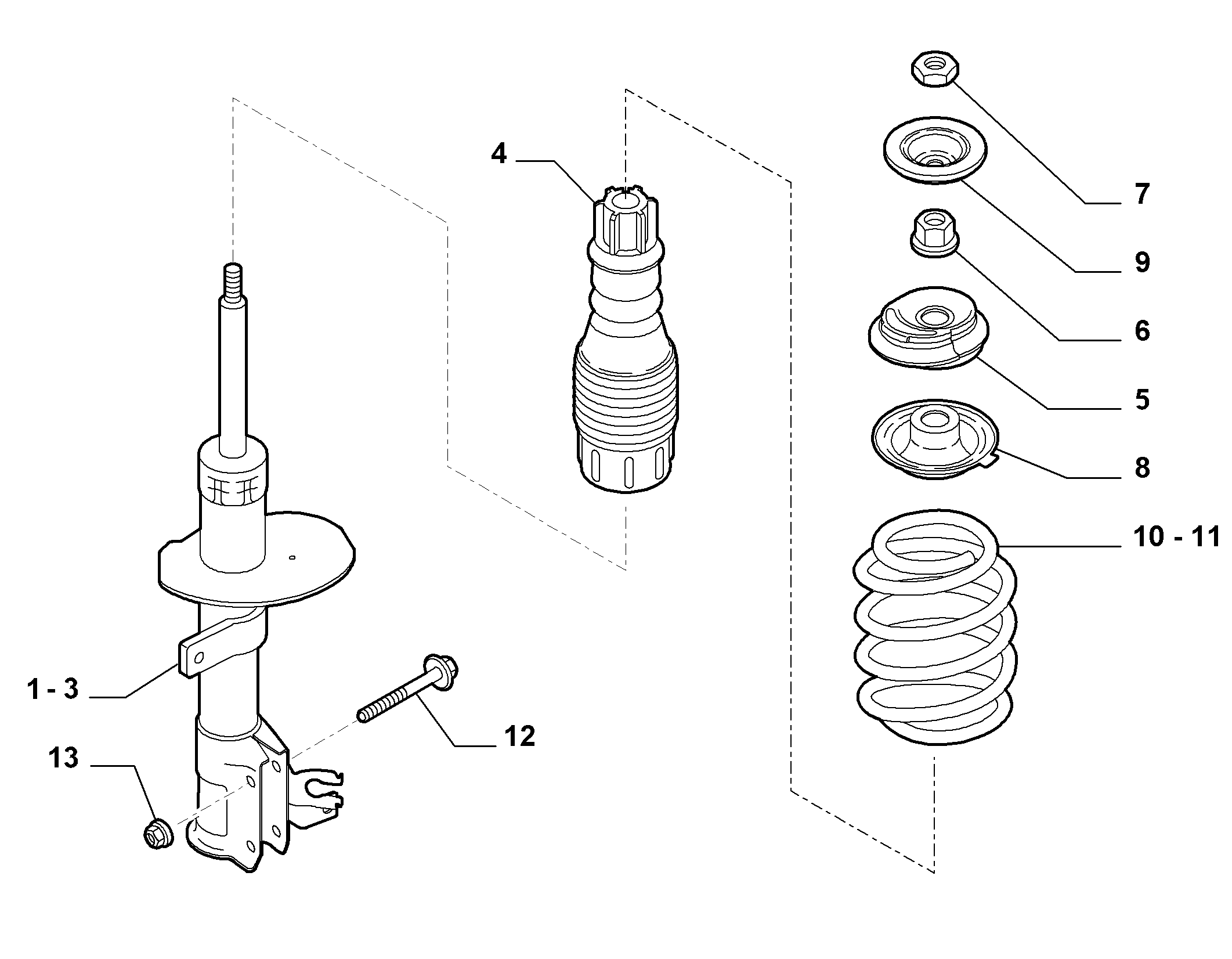 FIAT 51856855 - Gājiena ierobežotājs, Atsperojums ps1.lv