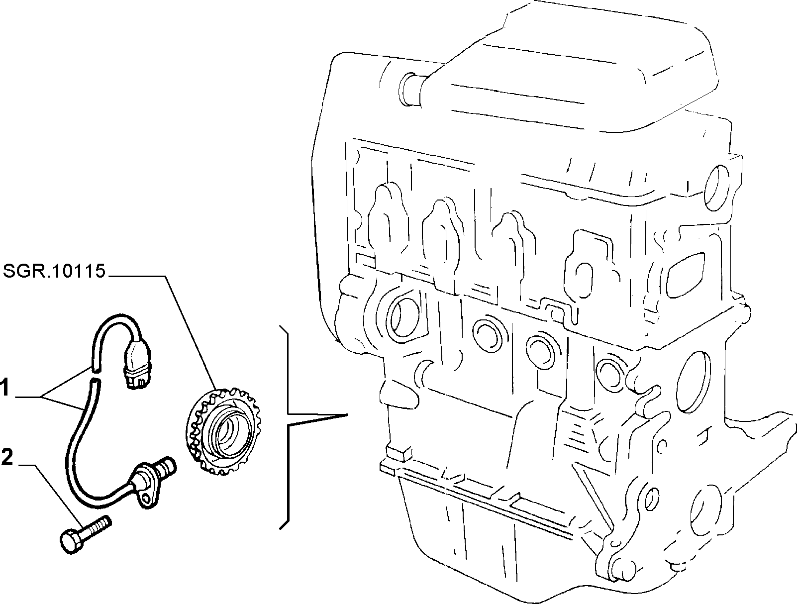 Lancia 55187380 - Devējs, Ātrums / Rotācijas frekvence ps1.lv