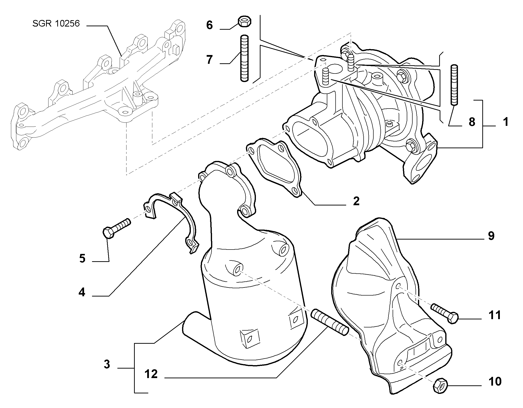 Lancia 55223356 - Katalizators ps1.lv