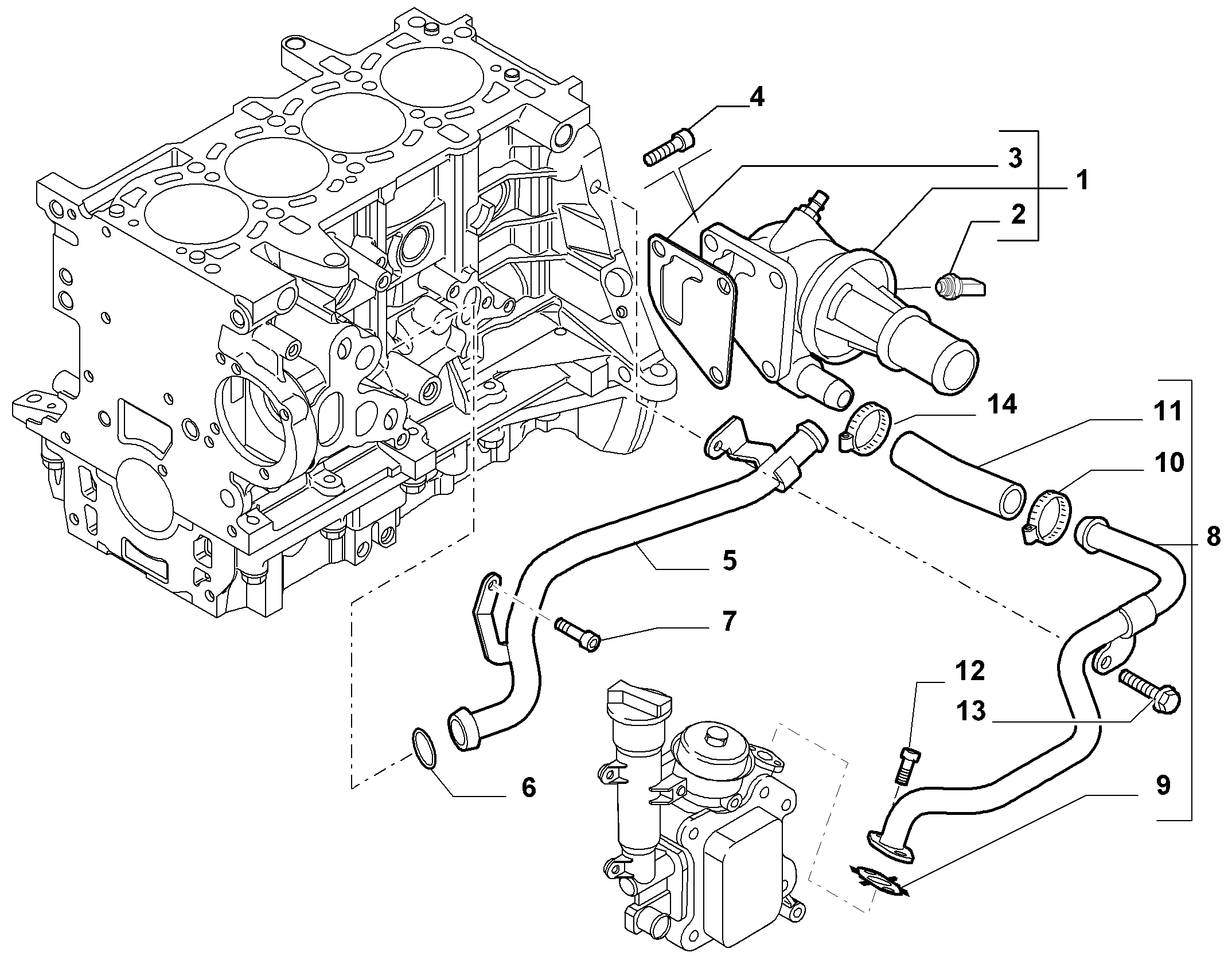 Lancia 55224021 - Termostats, Dzesēšanas šķidrums ps1.lv