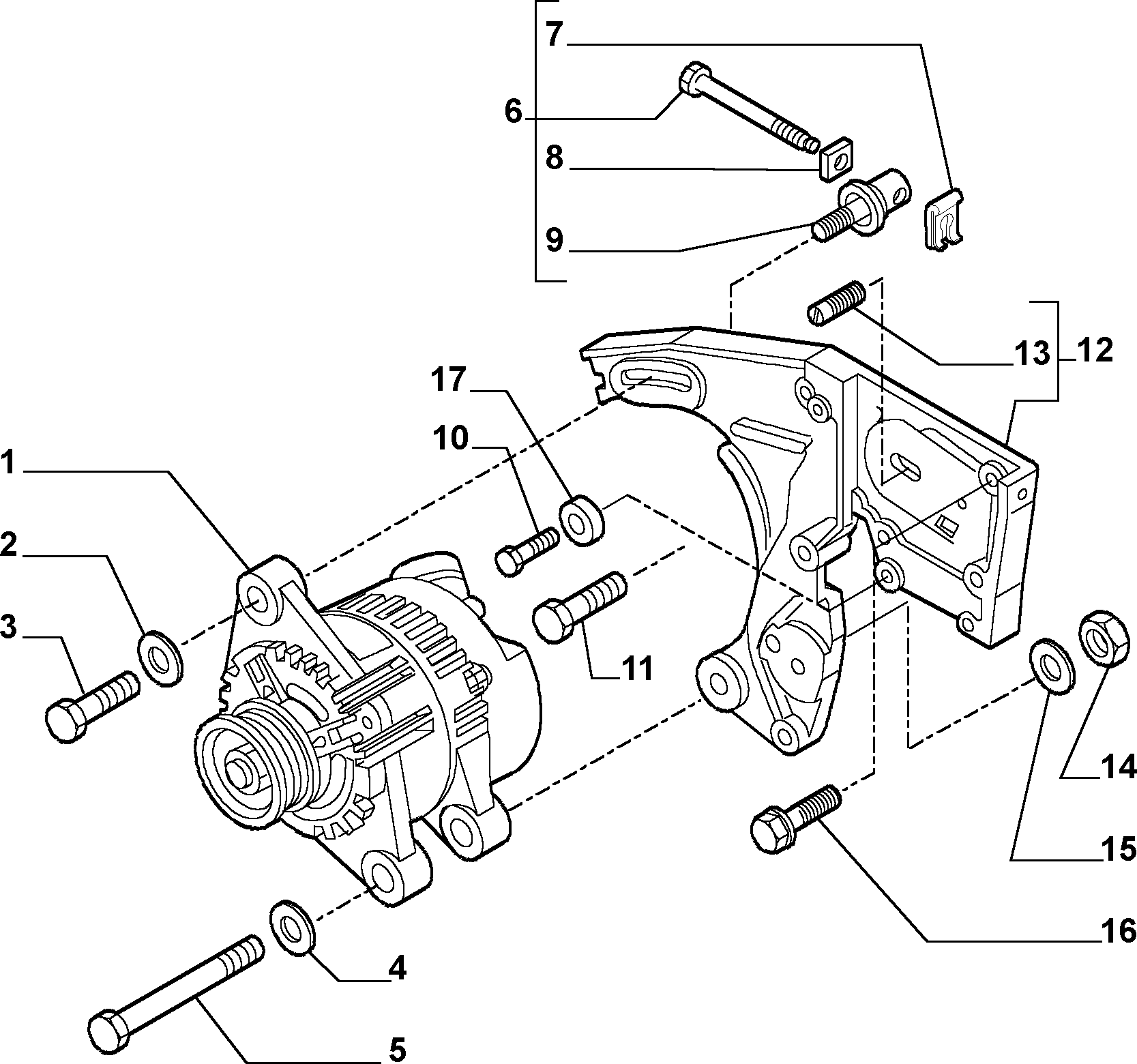 Alfarome/Fiat/Lanci 46782213 - Ģenerators ps1.lv