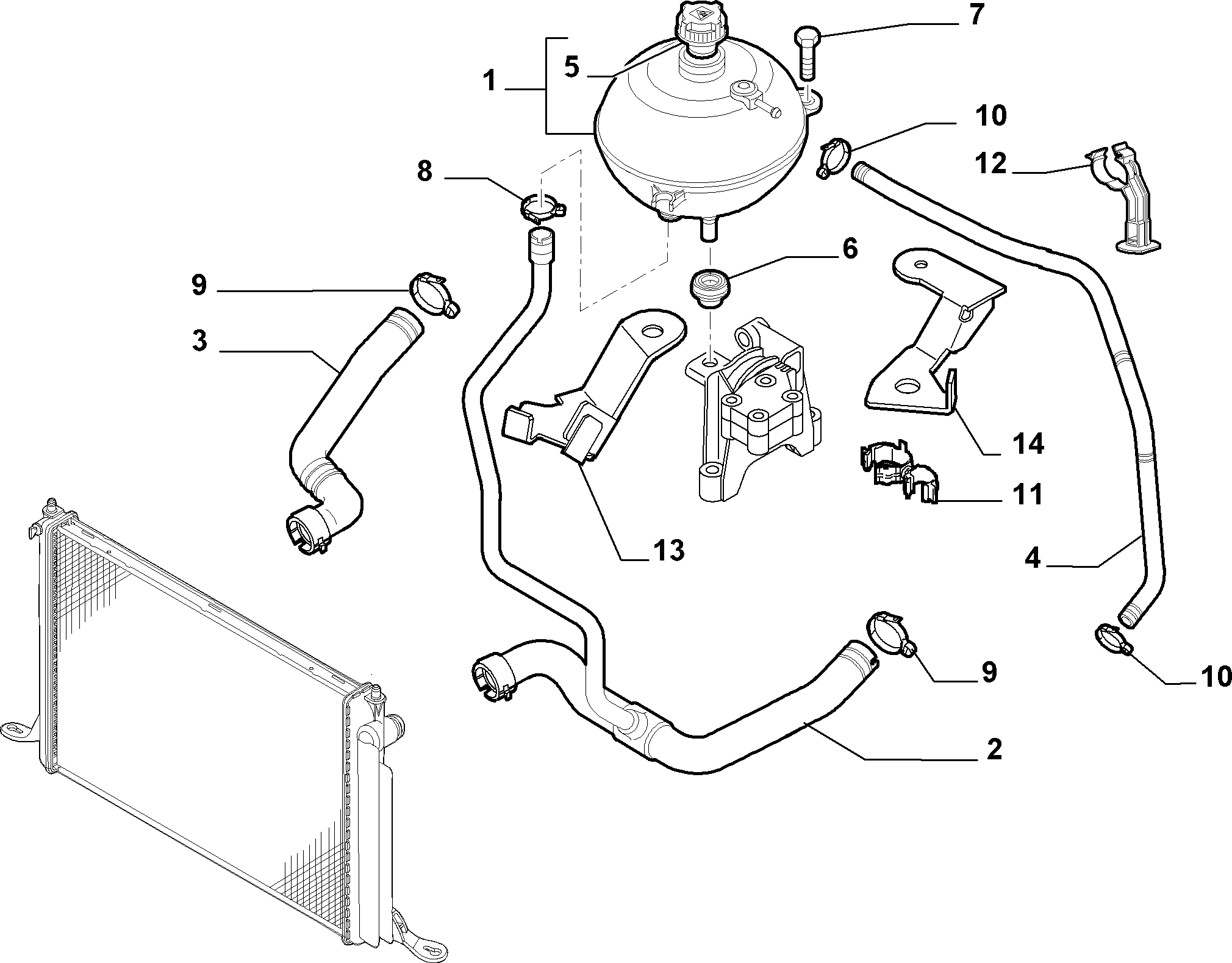 FIAT 51722078 - Kompensācijas tvertne, Dzesēšanas šķidrums ps1.lv