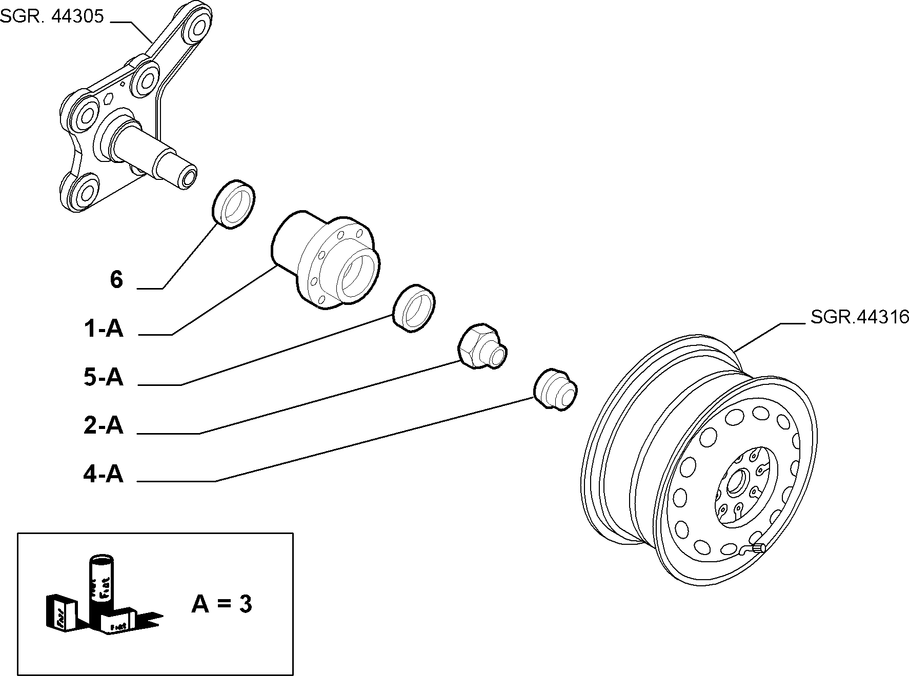 Autobianchi 50704683 - Riteņa rumbas gultņa komplekts ps1.lv