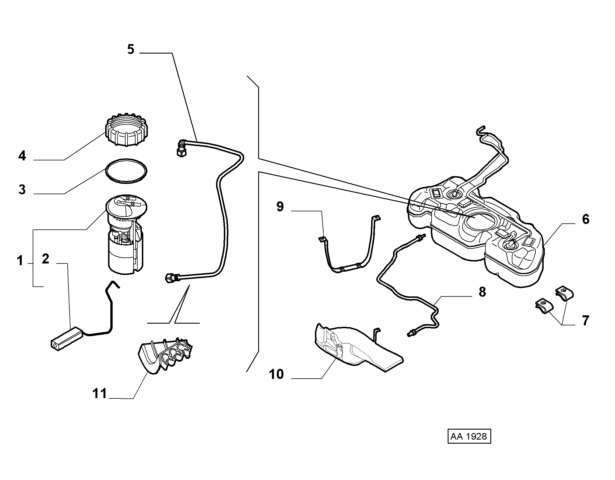 Abarth 51806983 - Degvielas sūkņa modulis ps1.lv