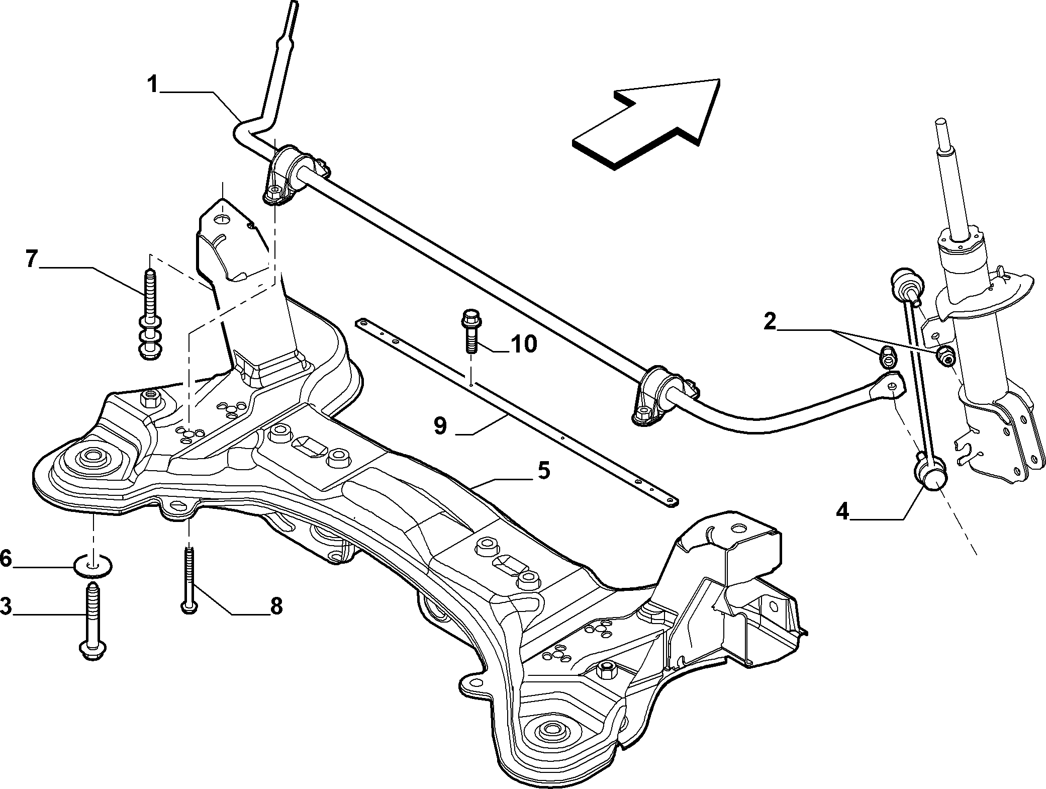 Alfa Romeo 51801136 - Stiepnis / Atsaite, Stabilizators ps1.lv