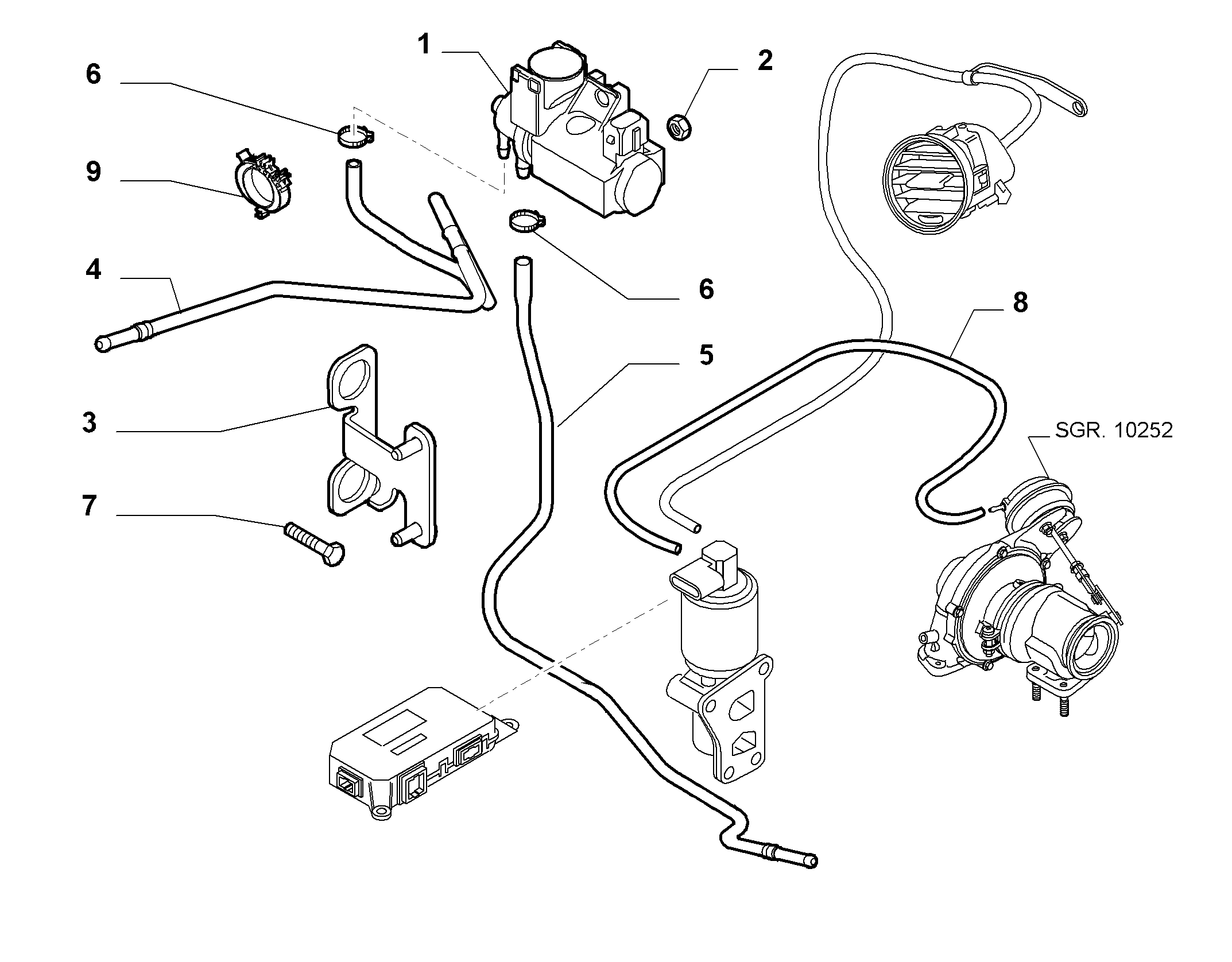 Alfarome/Fiat/Lanci 55203202 - Spiediena pārveidotājs ps1.lv