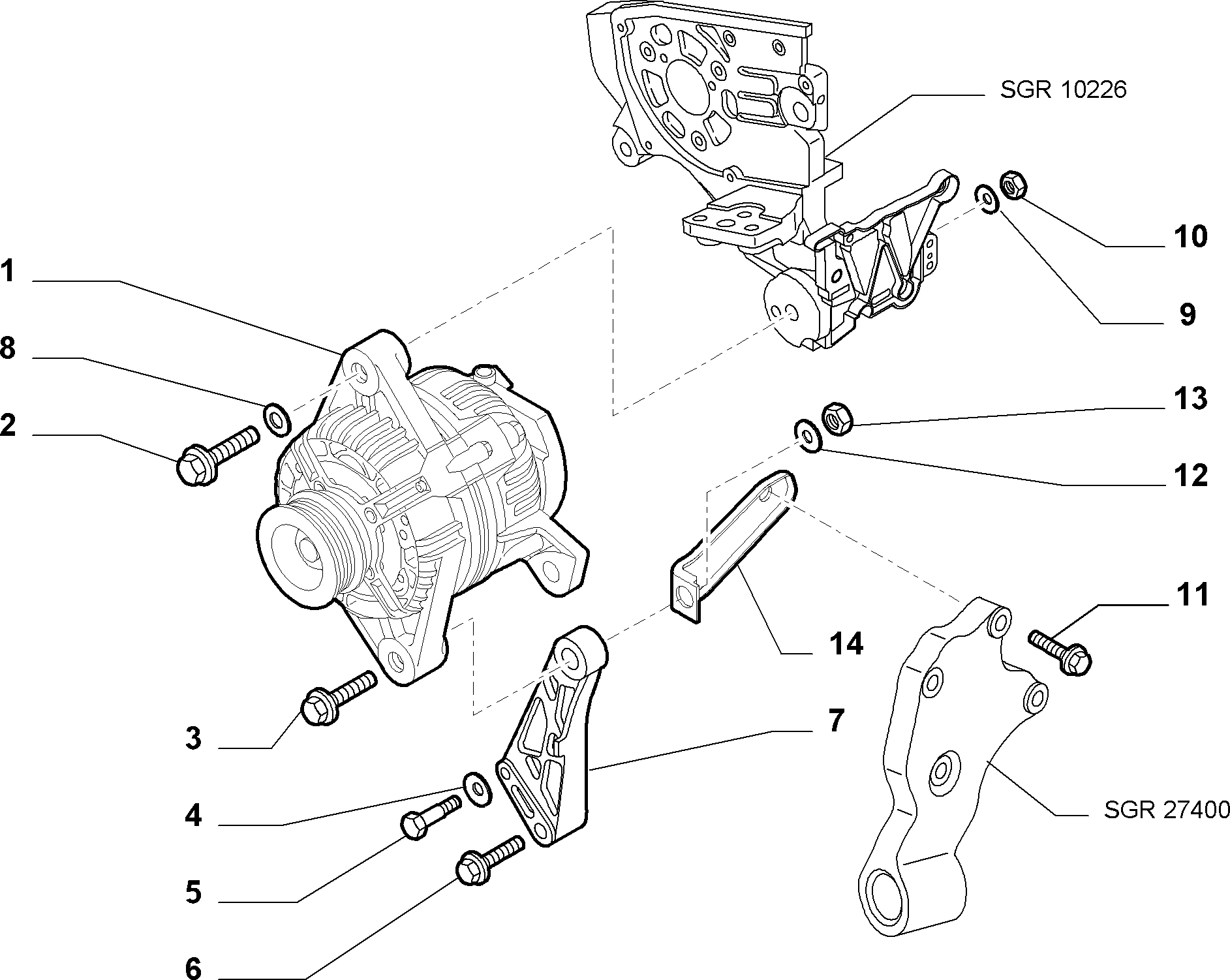 FIAT 51854901 - Ģenerators ps1.lv