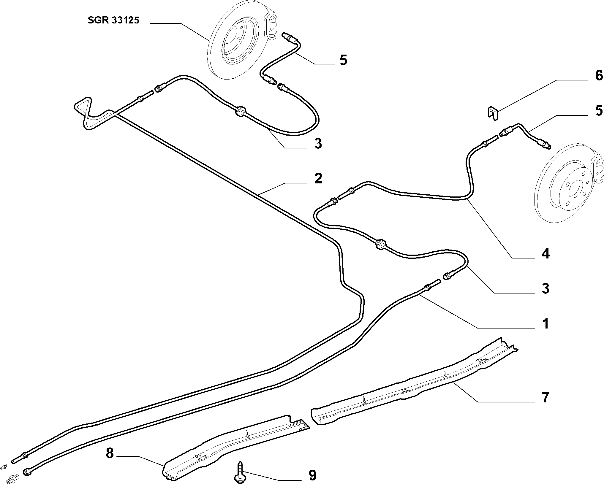 FIAT 51783802 - Bremžu šļūtene ps1.lv